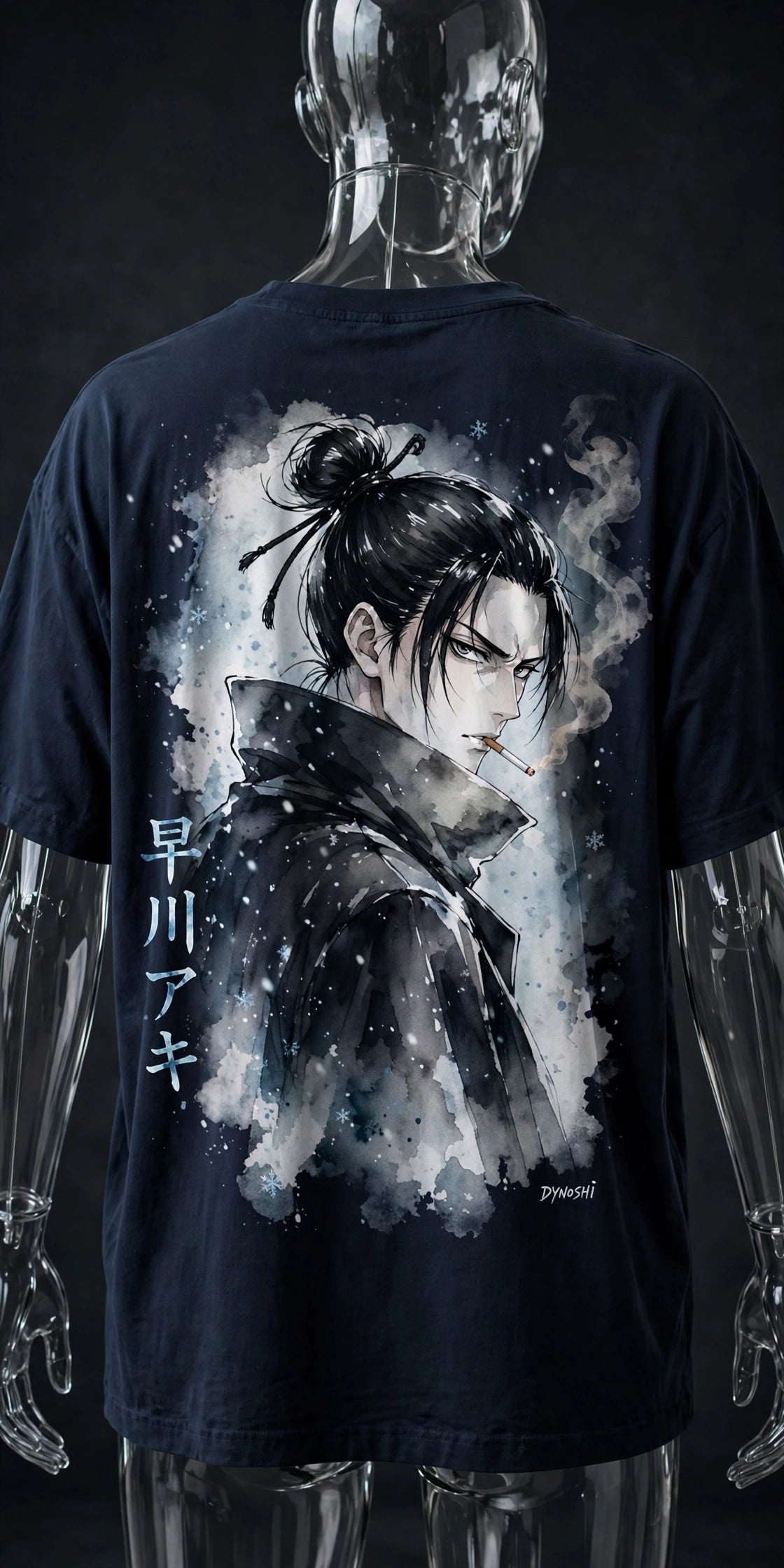 Aki Hayakawa - Hunter's Gaze Portrait - Premium Oversized Anime T-Shirt - DYNOSHI