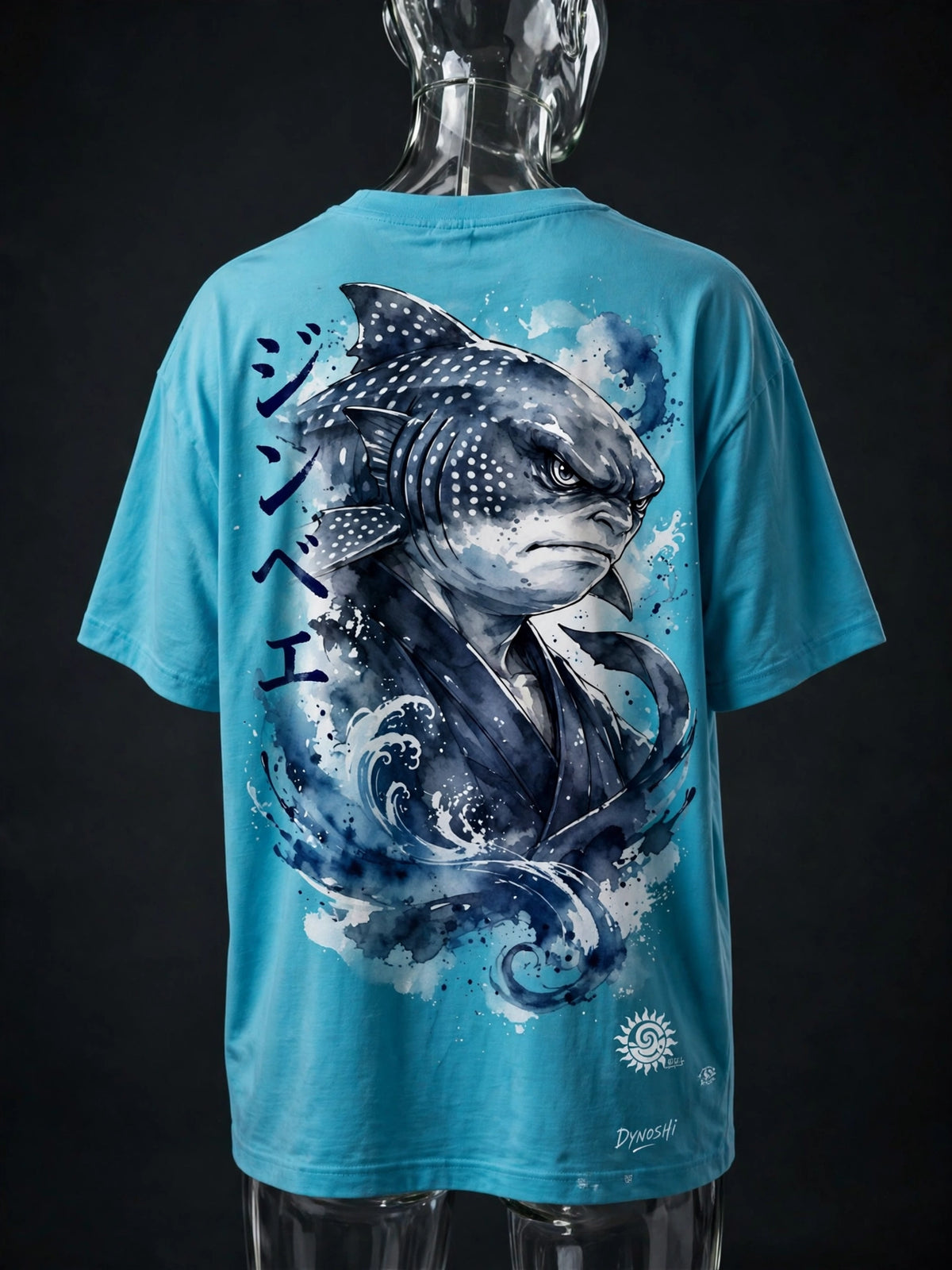 Jinbe - Whale-Shark Portrait - Premium Oversized Anime T-Shirt - DYNOSHI