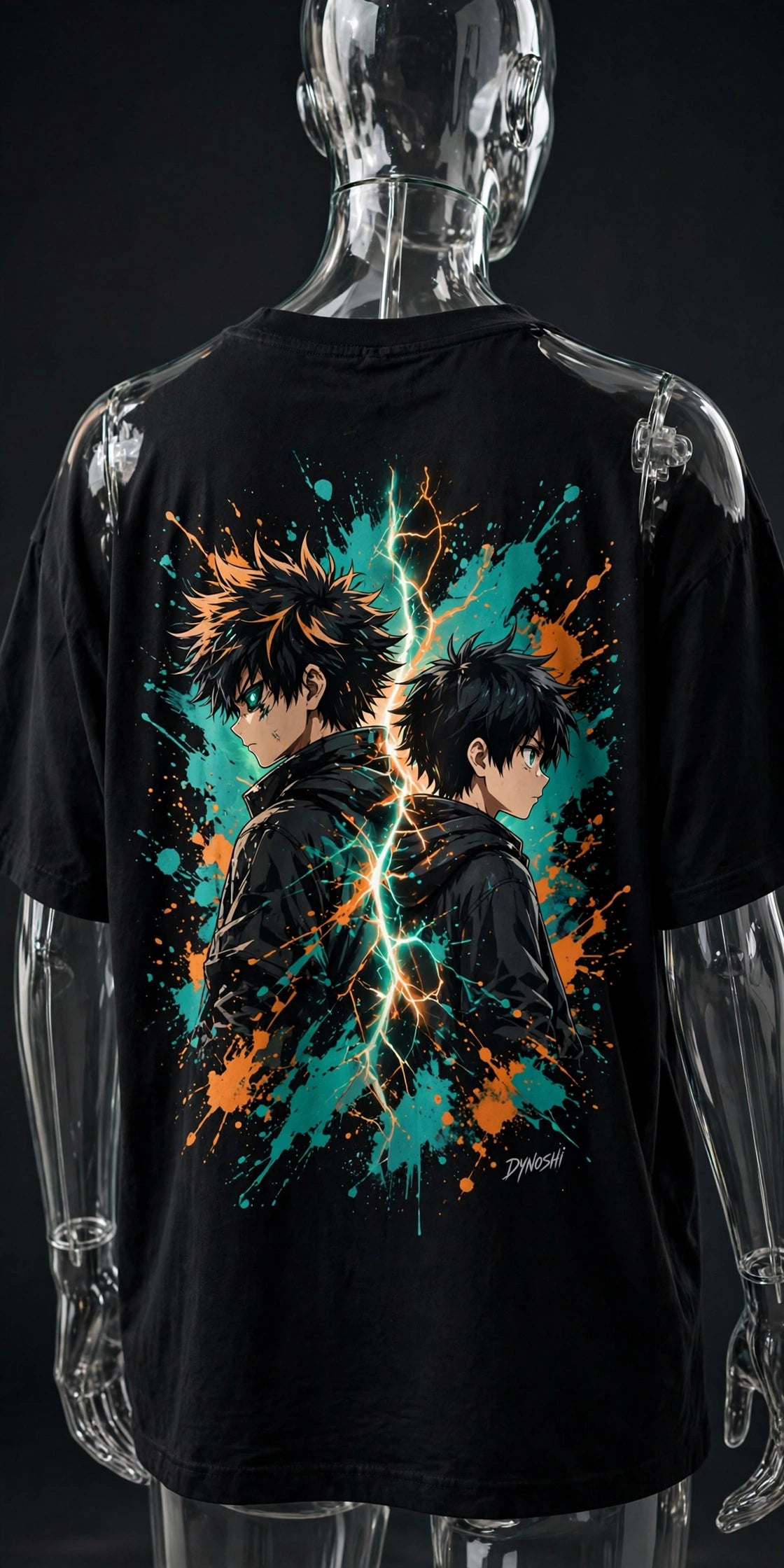Kael - Brothers of the Rift - Premium Oversized Anime T-Shirt - DYNOSHI