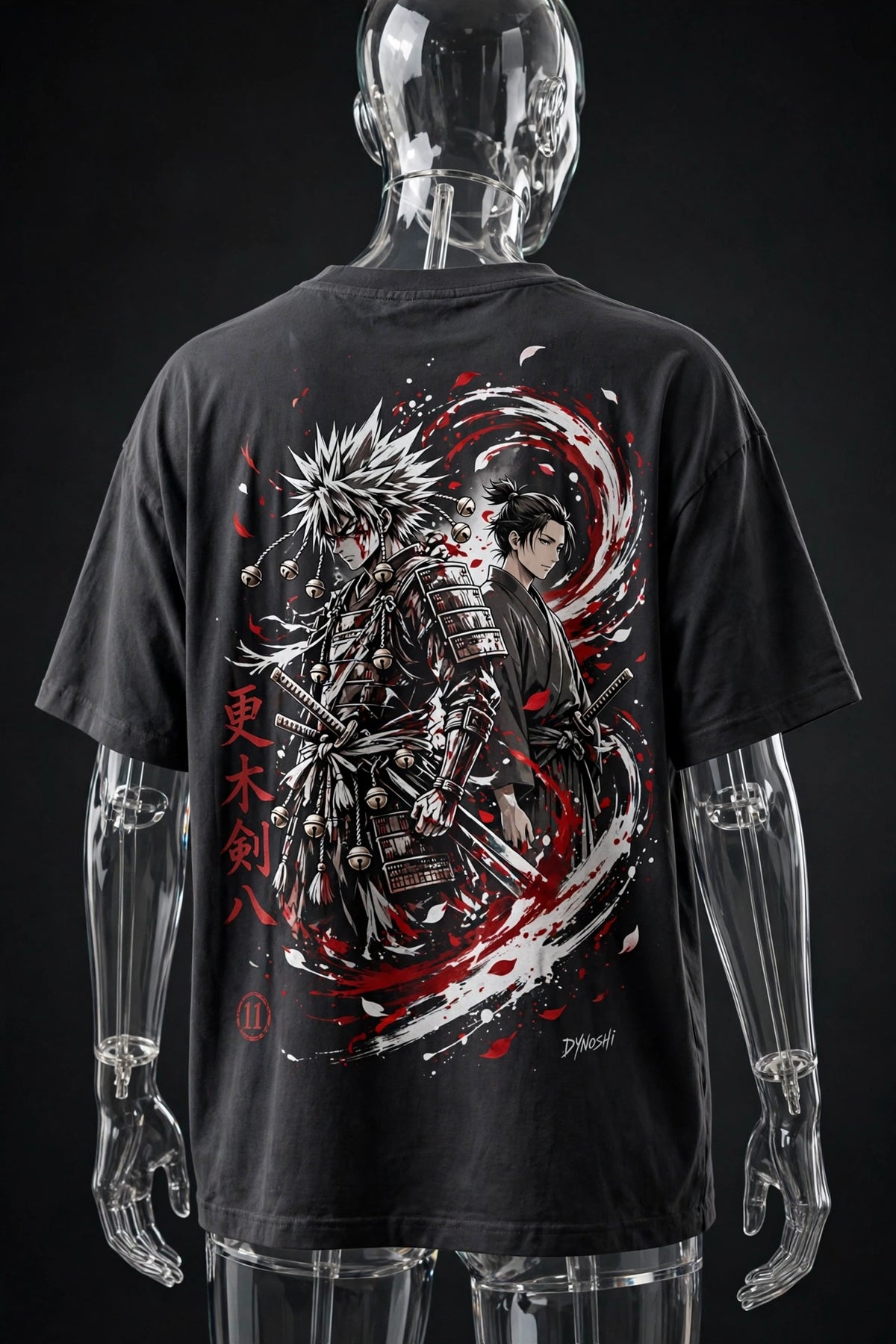 Kenpachi Zaraki - Warriors Pact Duo - Premium Oversized Anime T-Shirt - DYNOSHI