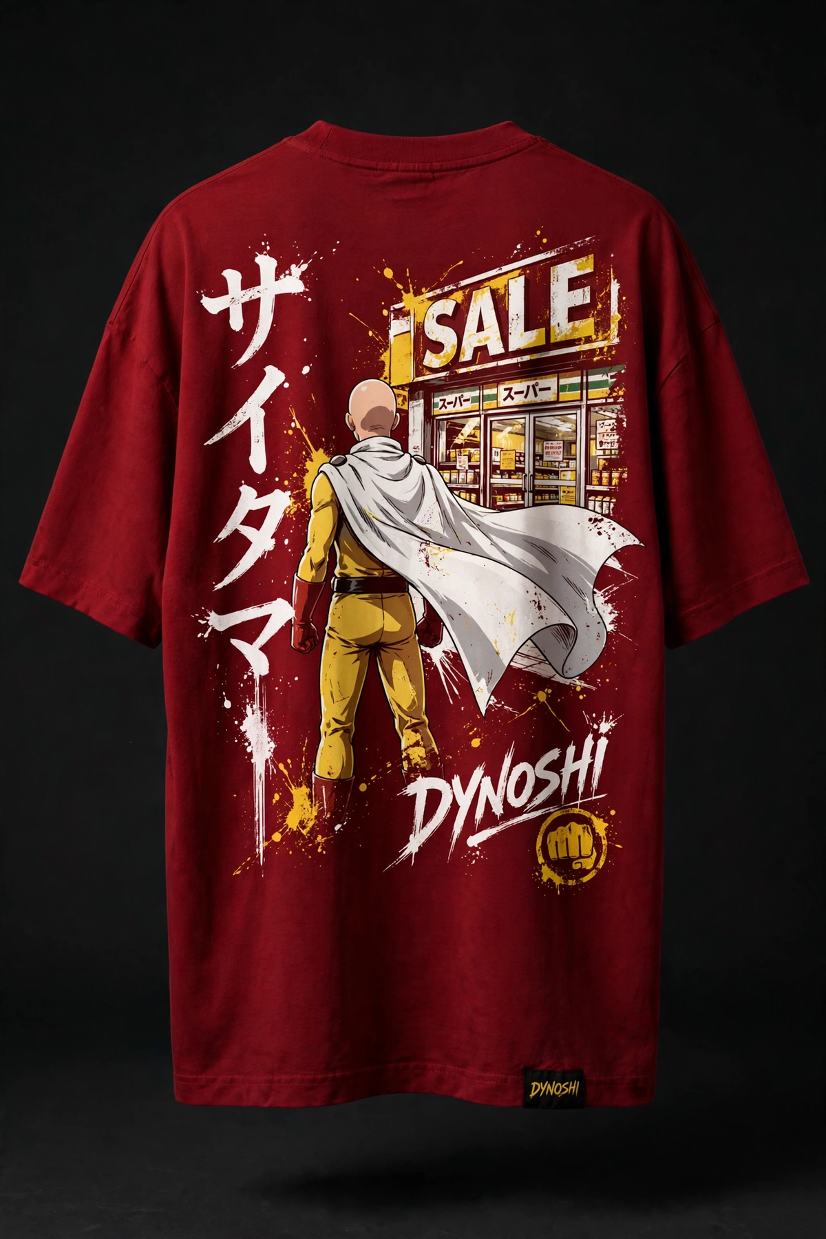 Saitama - Premium Oversized Anime T-Shirt - DYNOSHI