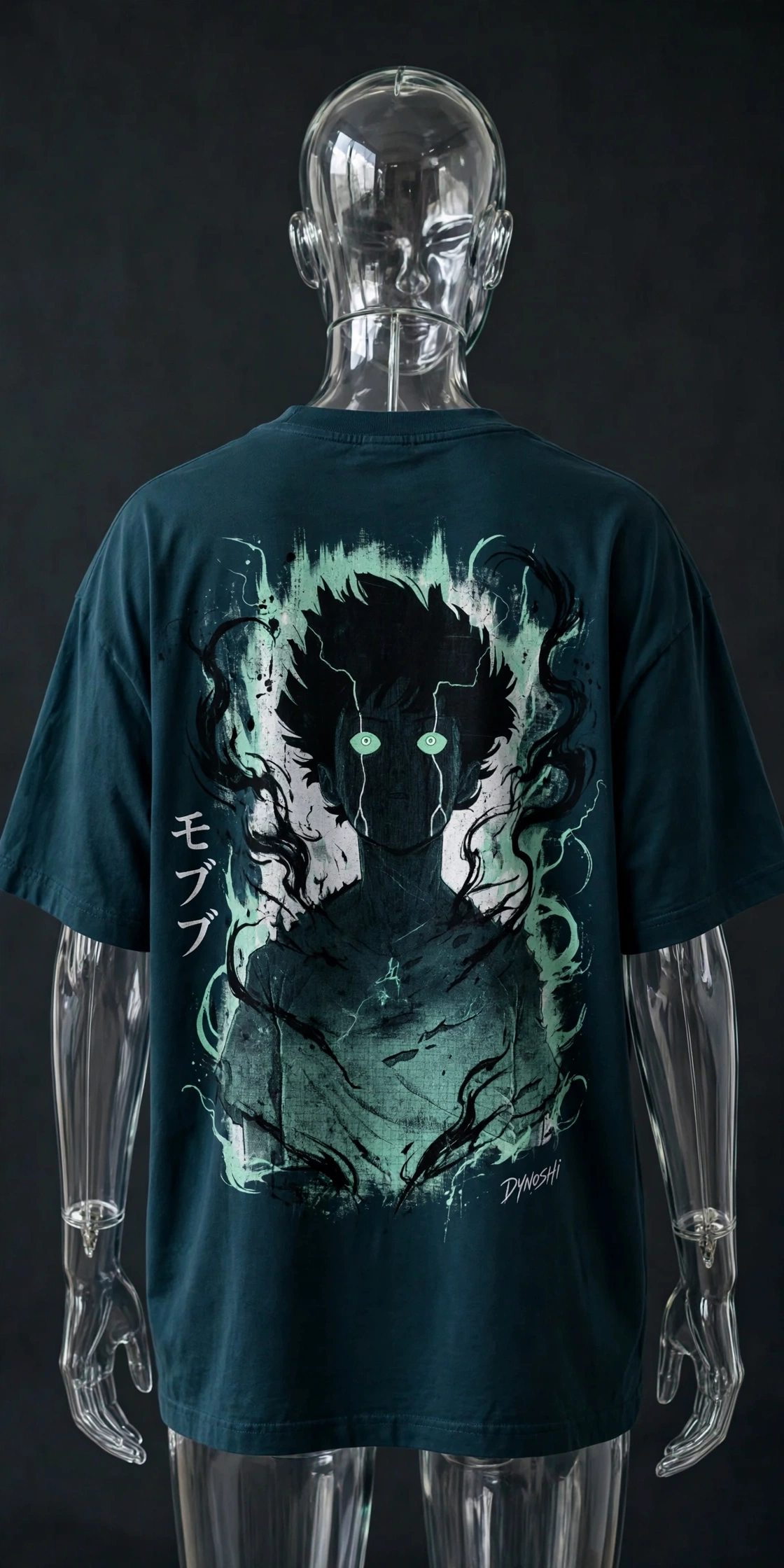 Shigeo "Mob" Kageyama - Dark Rage Form - Premium Oversized Anime T-Shirt - DYNOSHI