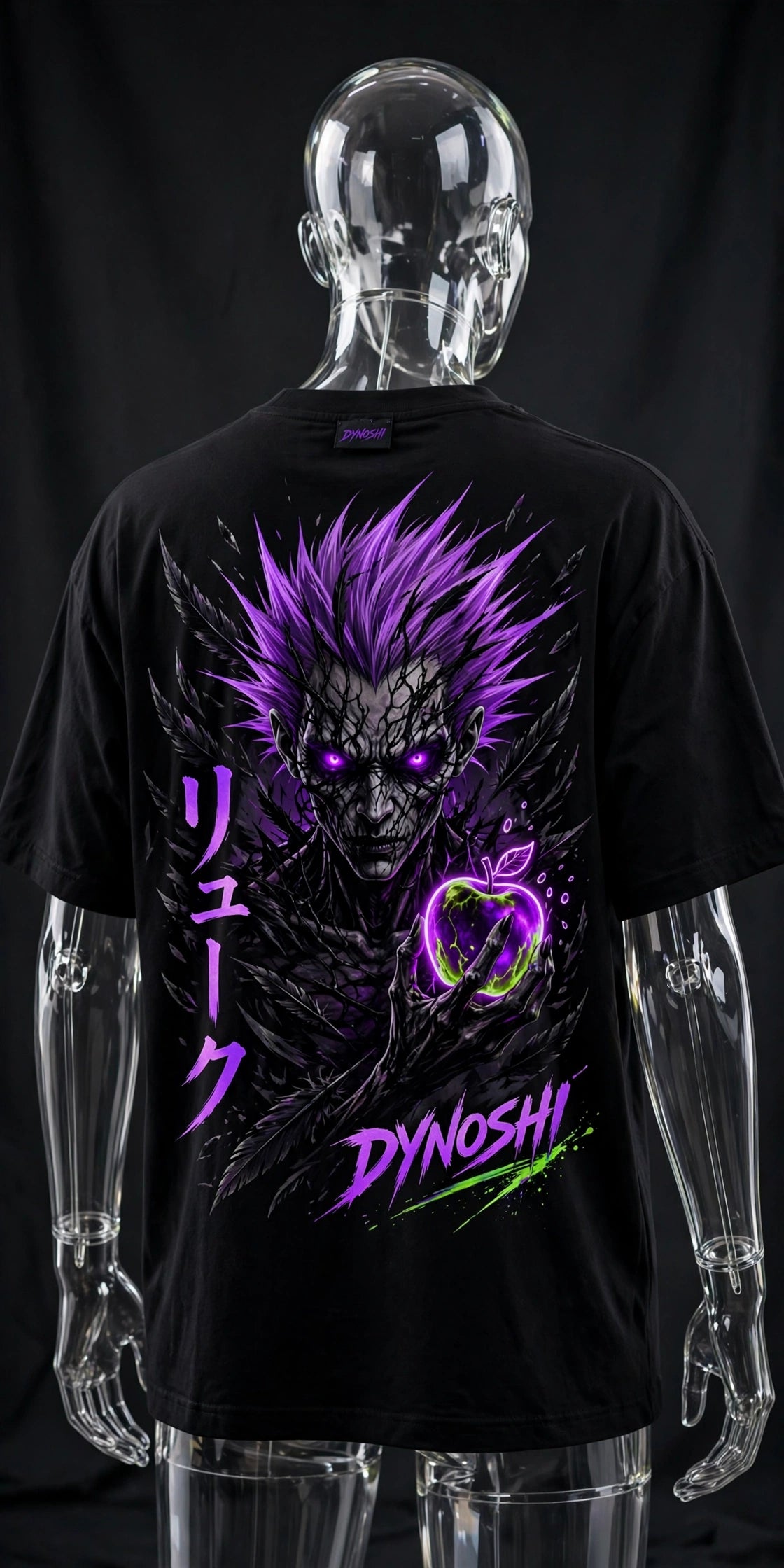 Ryuk - Corrupted Shinigami - Premium Oversized Anime T-Shirt - DYNOSHI