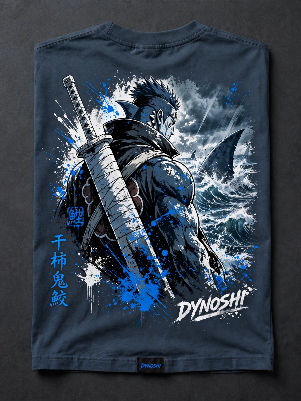 Kisame Hoshigaki - Premium Oversized Anime T-Shirt - DYNOSHI