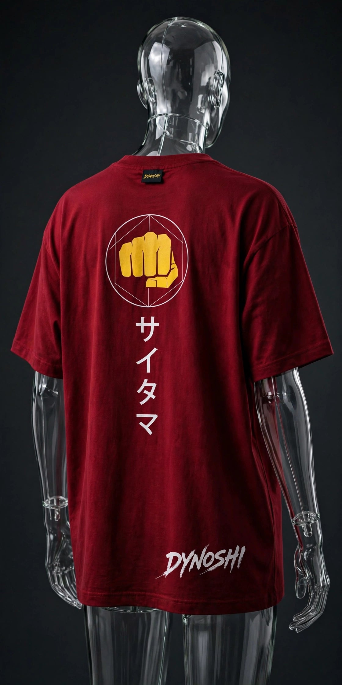 Saitama - Fist Emblem - Premium Oversized Anime T-Shirt - DYNOSHI