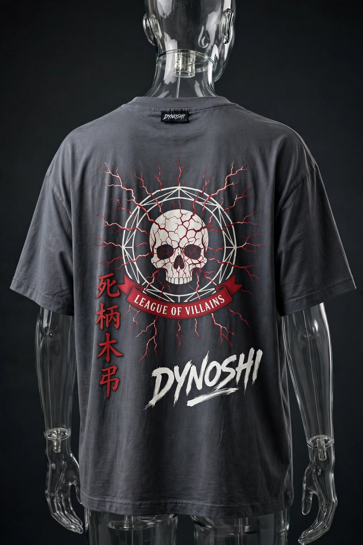 Tomura Shigaraki - League Badge Crest - Premium Oversized Anime T-Shirt - DYNOSHI