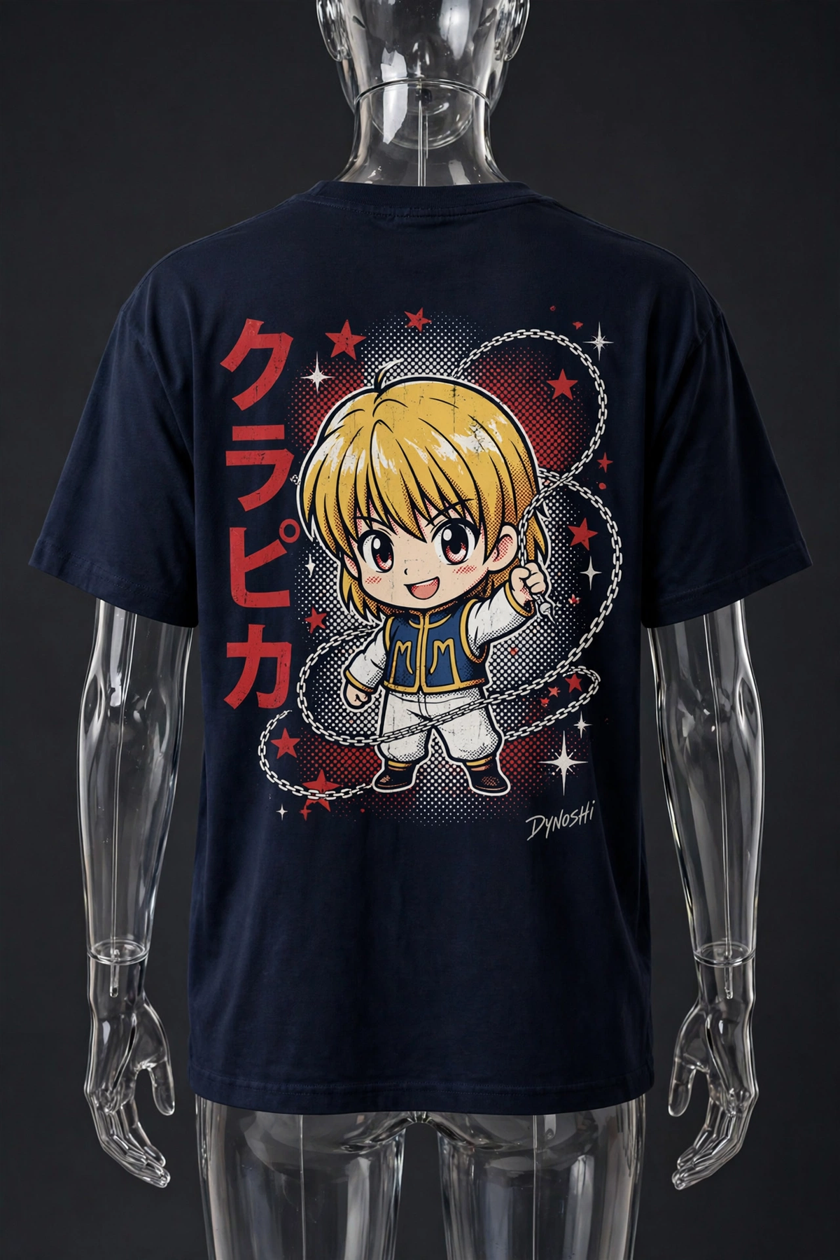 Kurapika - Chibi Chain Lasso - Premium Oversized Anime T-Shirt - DYNOSHI