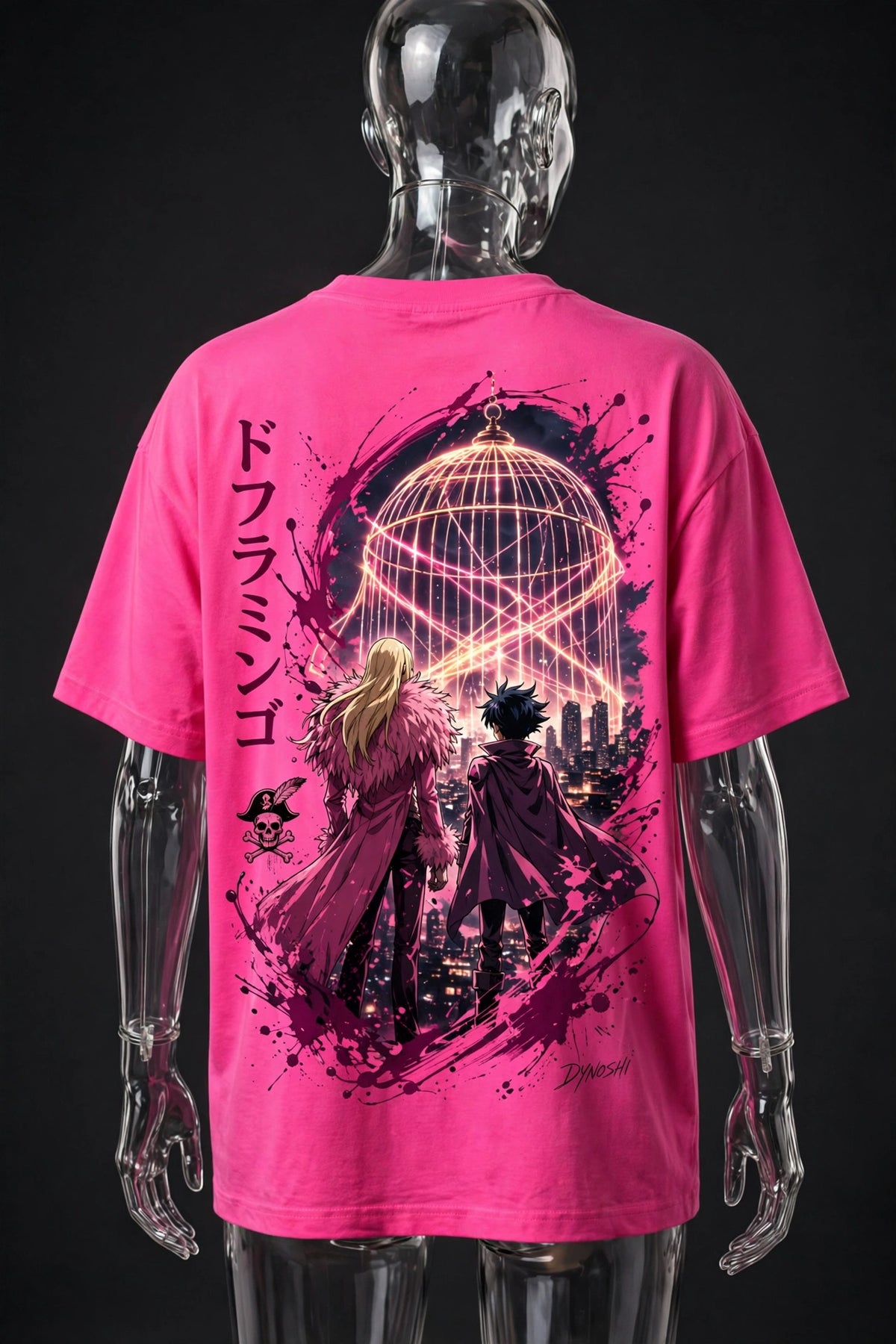 Donquixote Doflamingo - Birdcage Pact Duo - Premium Oversized Anime T-Shirt - DYNOSHI