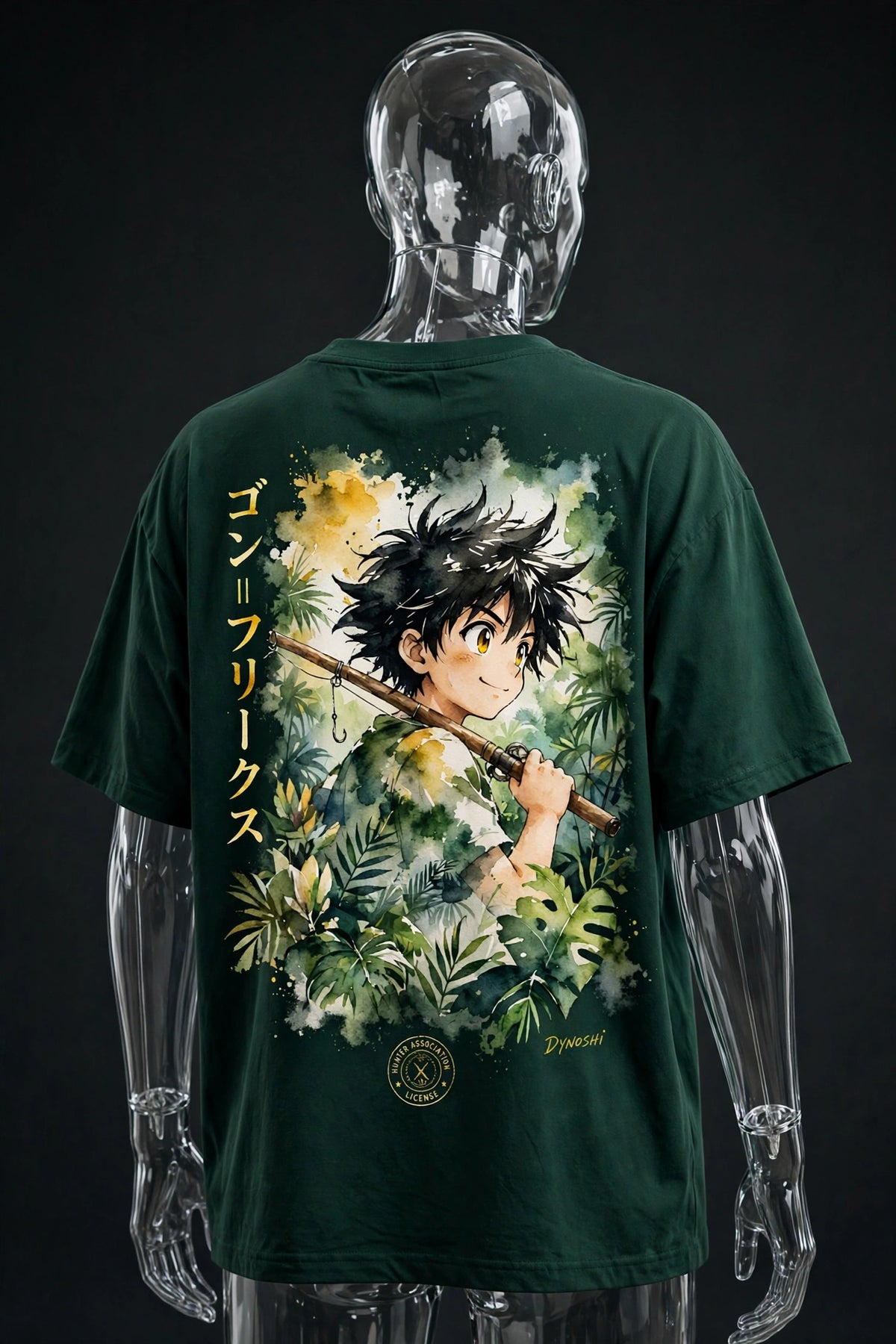 Gon Freecss - Cheerful Spirit Portrait - Premium Oversized Anime T-Shirt - DYNOSHI