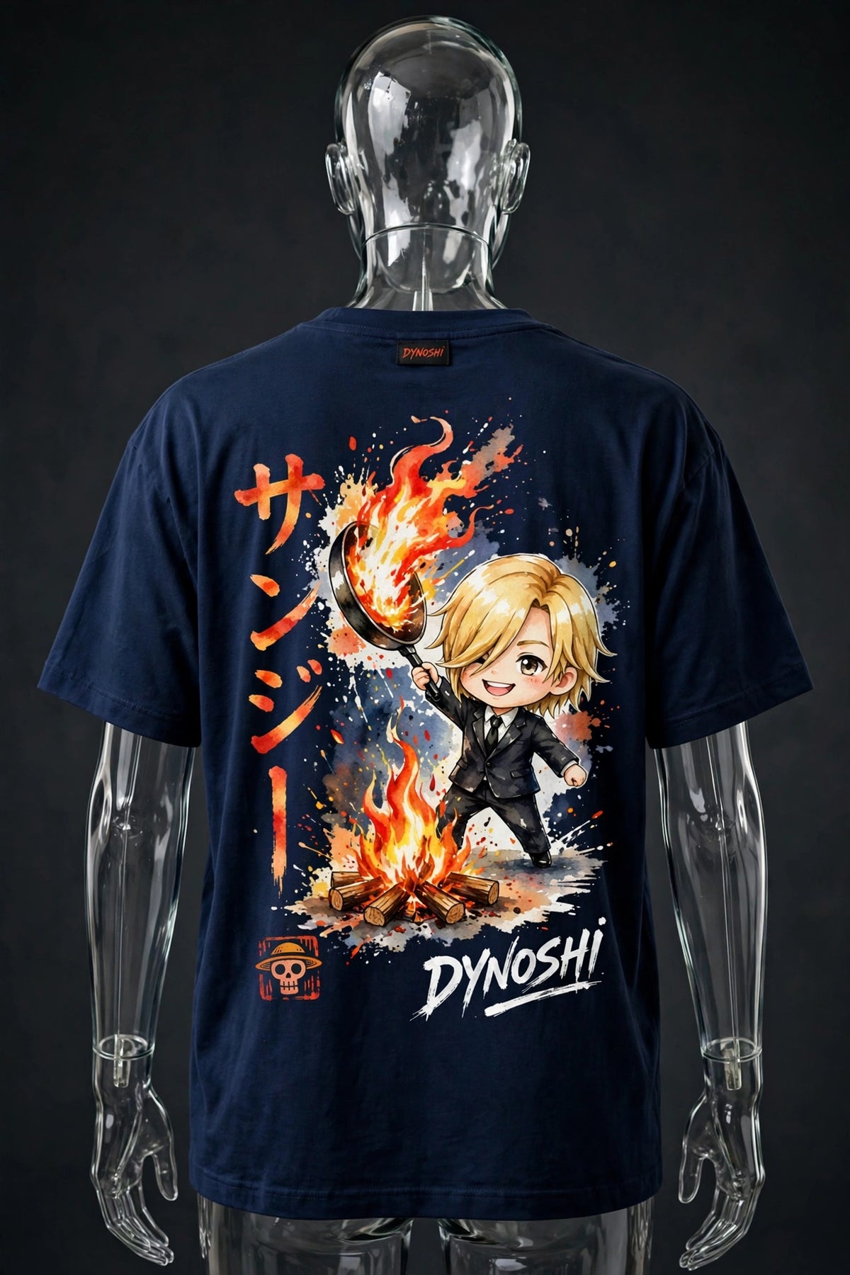 Sanji - Chibi Chef - Premium Oversized Anime T-Shirt - DYNOSHI