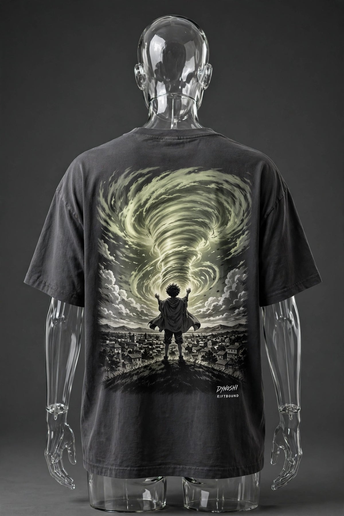 Tovan - Storm Caller - Premium Oversized Anime T-Shirt - DYNOSHI