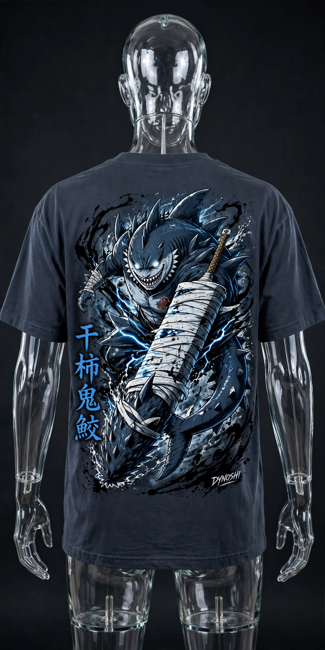 Kisame Hoshigaki - Tailless Beast Form - Premium Oversized Anime T-Shirt - DYNOSHI