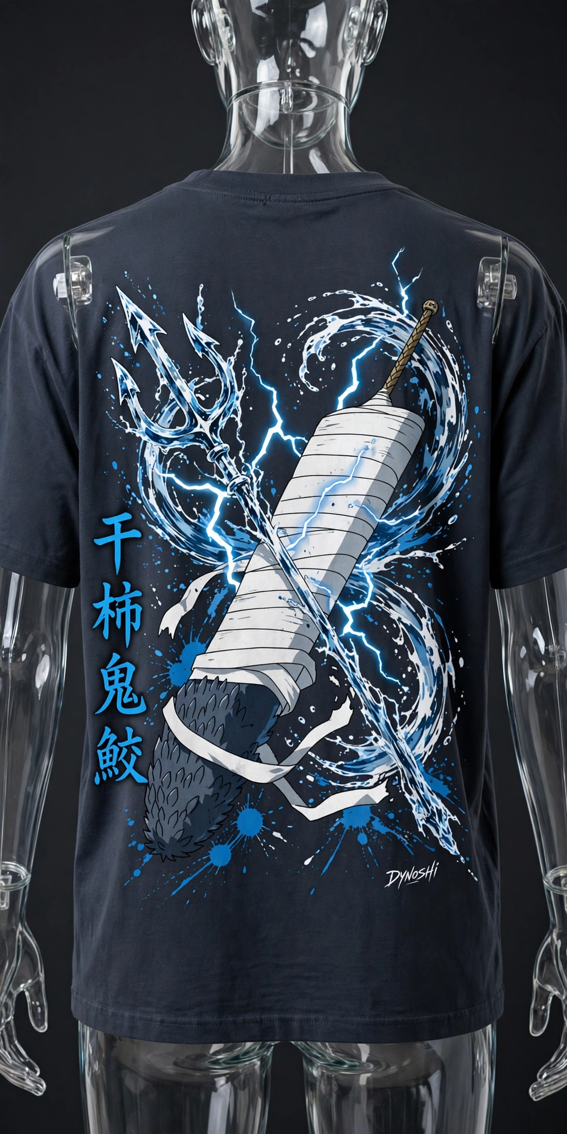 Kisame Hoshigaki - Samehada Arsenal - Premium Oversized Anime T-Shirt - DYNOSHI