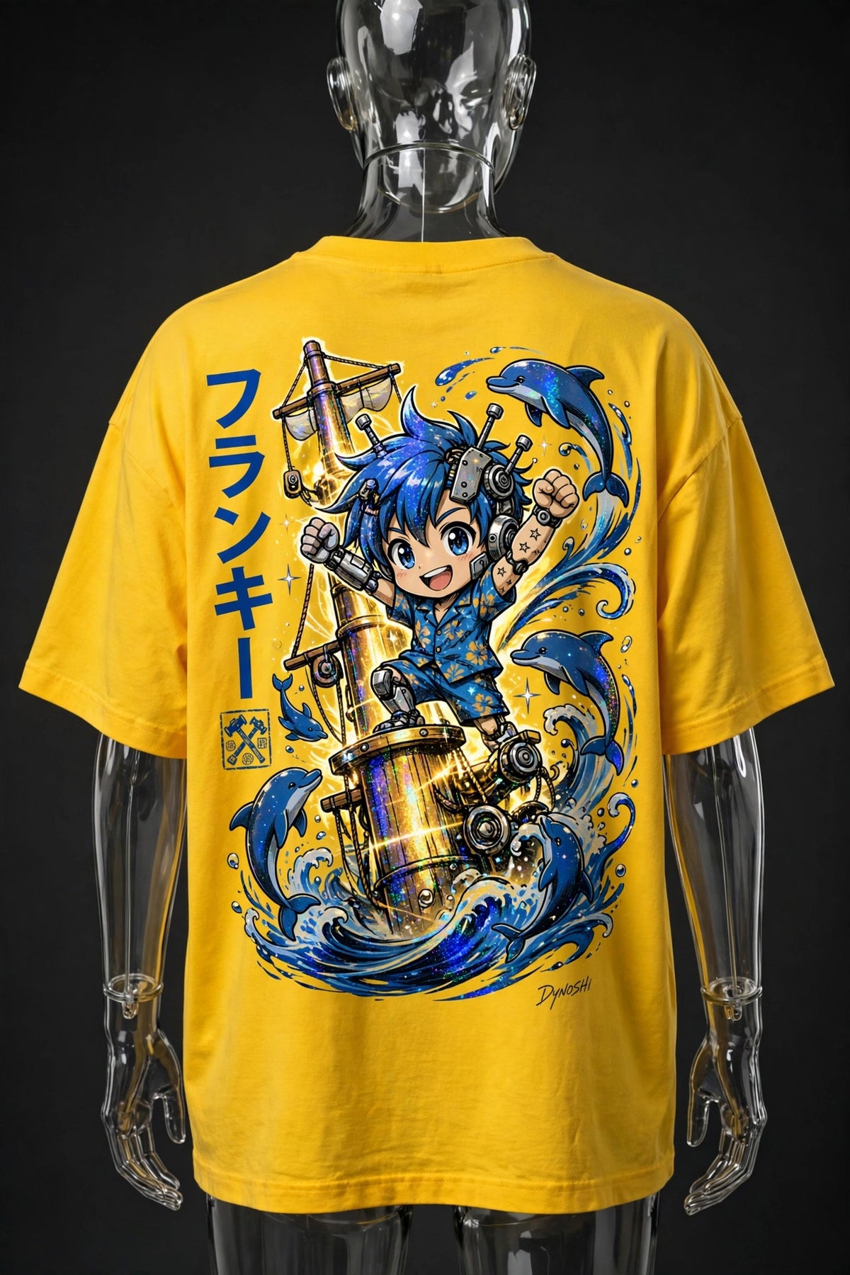 Franky - Shipwright Victory - Premium Oversized Anime T-Shirt - DYNOSHI