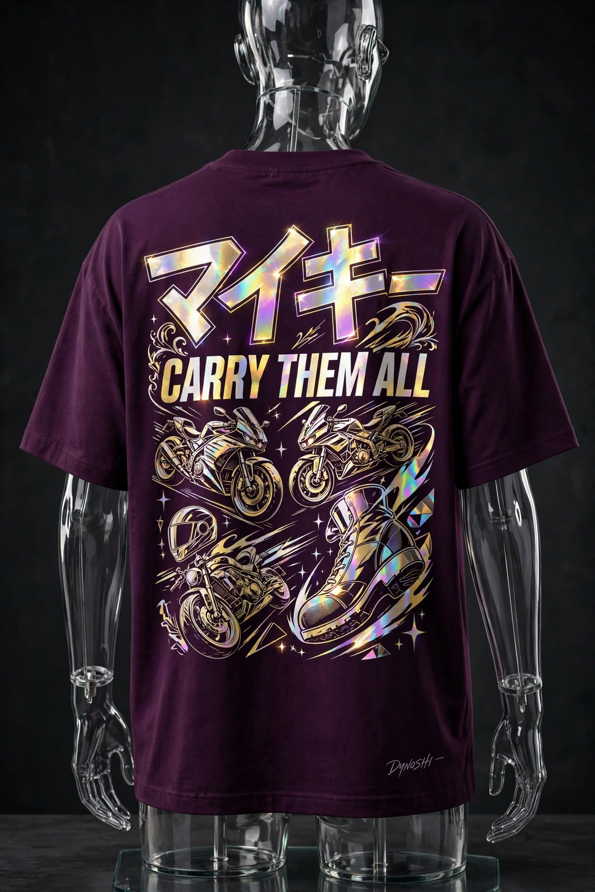 Mikey - Carry Them All Mantra - Premium Oversized Anime T-Shirt - DYNOSHI