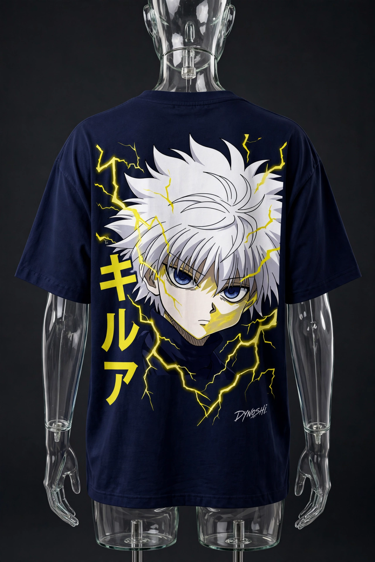 Killua Zoldyck - Zoldyck Heir Portrait - Premium Oversized Anime T-Shirt - DYNOSHI