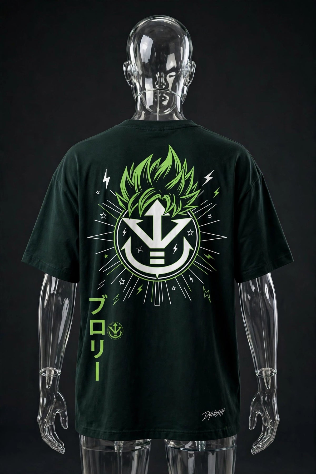 Broly - Saiyan Crest Emblem - Premium Oversized Anime T-Shirt - DYNOSHI