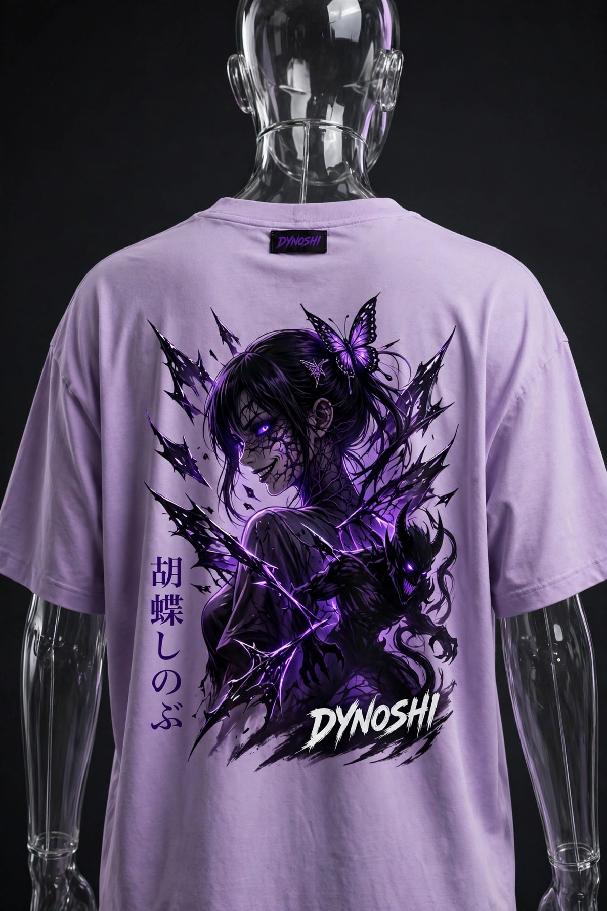Shinobu Kocho - Corrupted Butterfly - Premium Oversized Anime T-Shirt - DYNOSHI