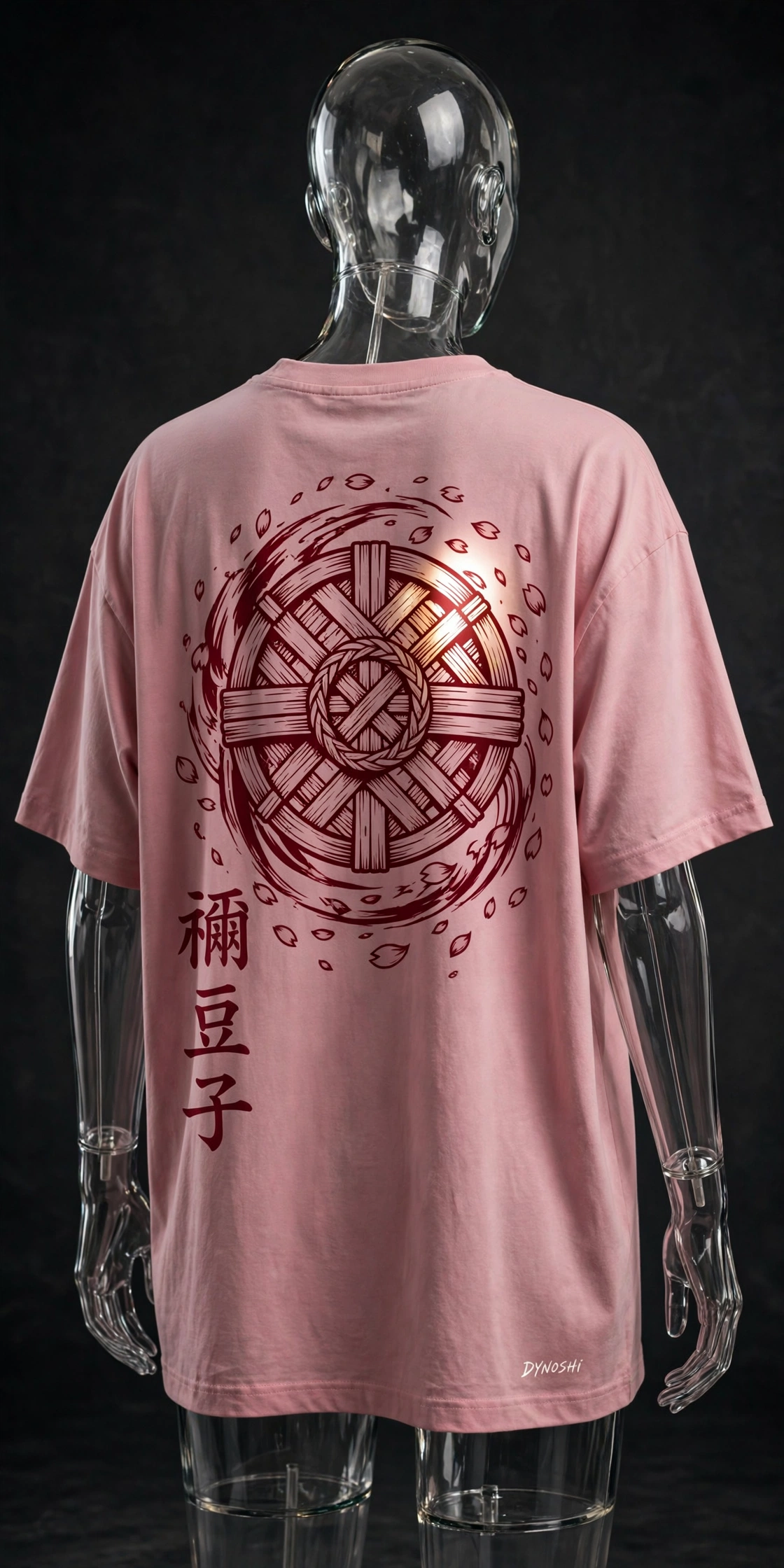 Nezuko Kamado - Muzzle Sakura Emblem - Premium Oversized Anime T-Shirt - DYNOSHI