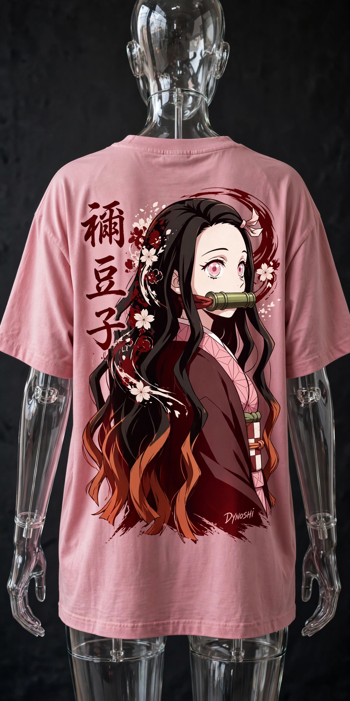 Nezuko Kamado - Muzzle Portrait - Premium Oversized Anime T-Shirt - DYNOSHI