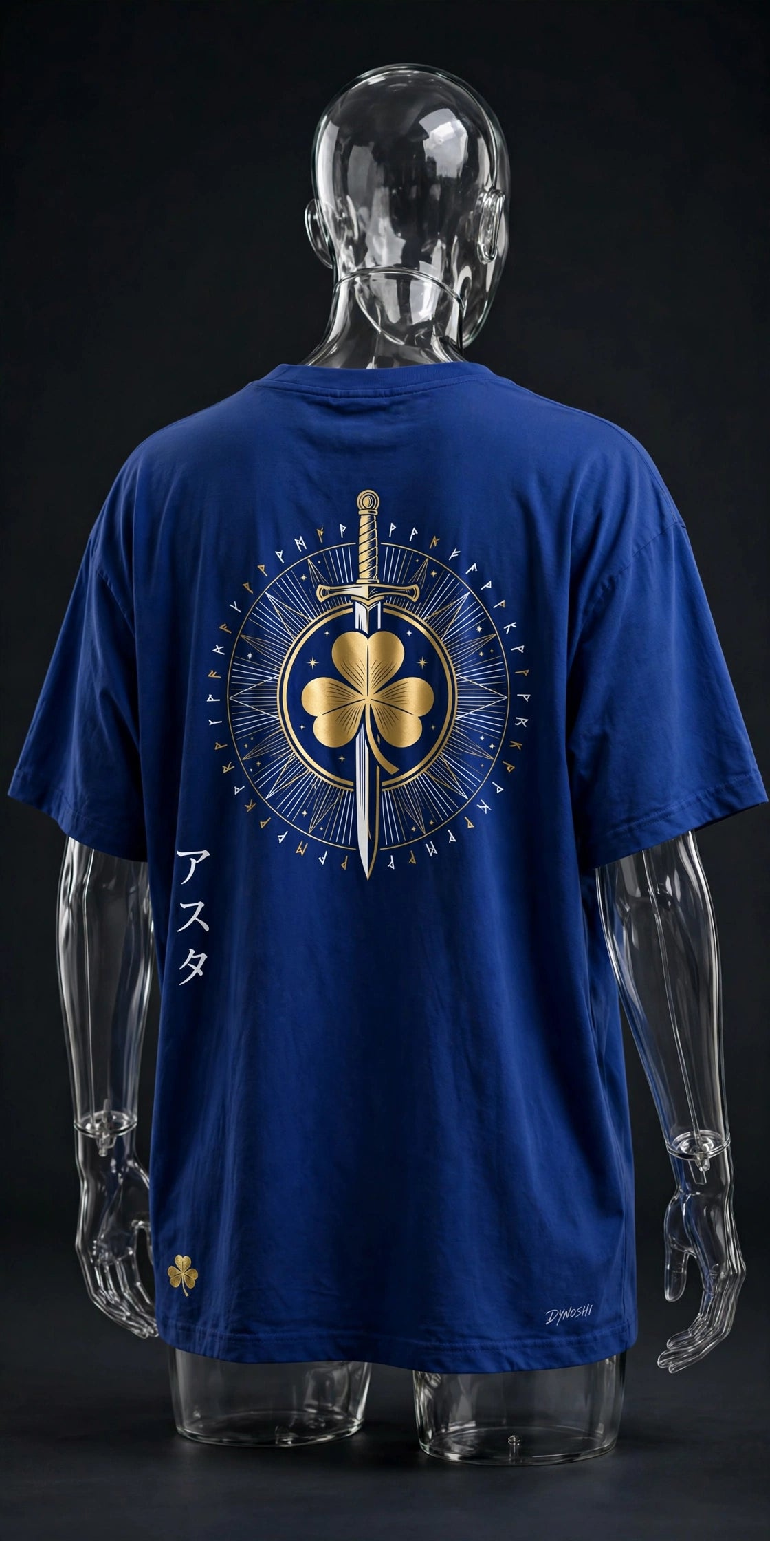 Asta - Grimoire Badge - Premium Oversized Anime T-Shirt - DYNOSHI