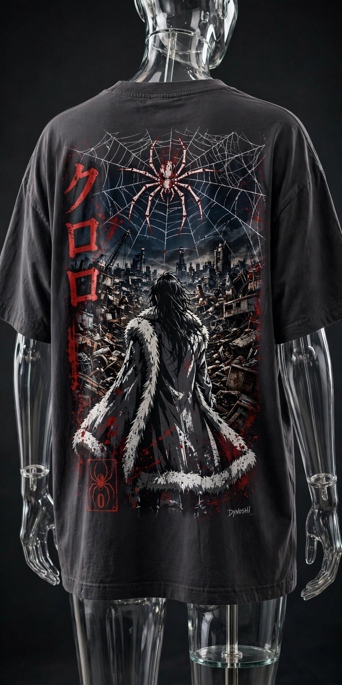 Chrollo Lucilfer - Meteor City Web - Premium Oversized Anime T-Shirt - DYNOSHI