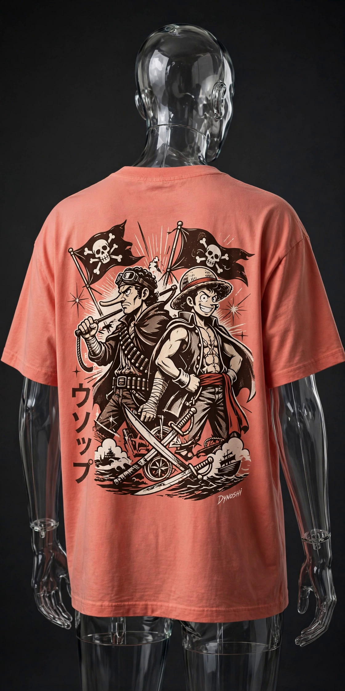 Usopp - Crew Duo - Premium Oversized Anime T-Shirt - DYNOSHI