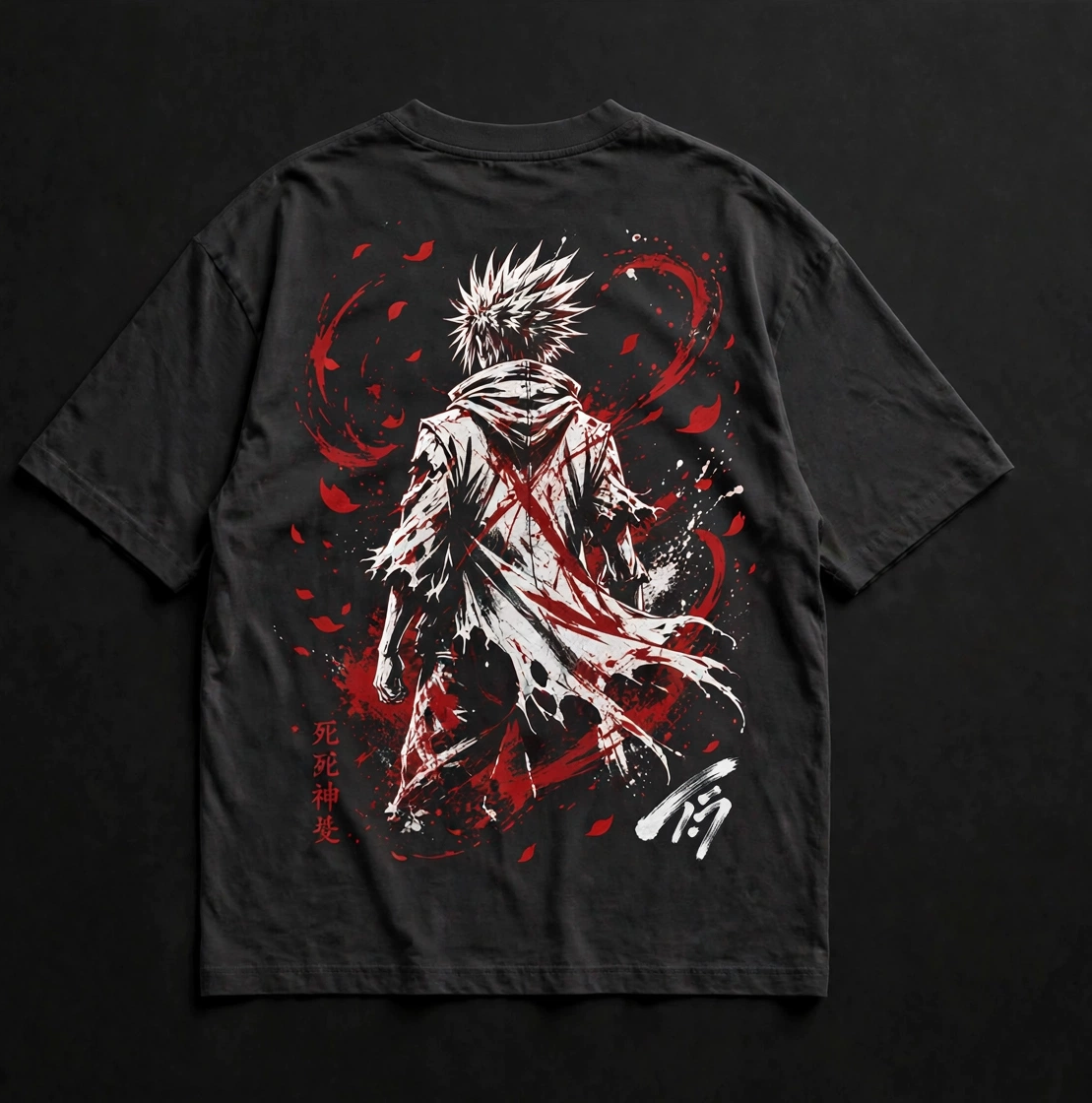 Kenpachi Zaraki - Premium Oversized Anime T-Shirt - DYNOSHI