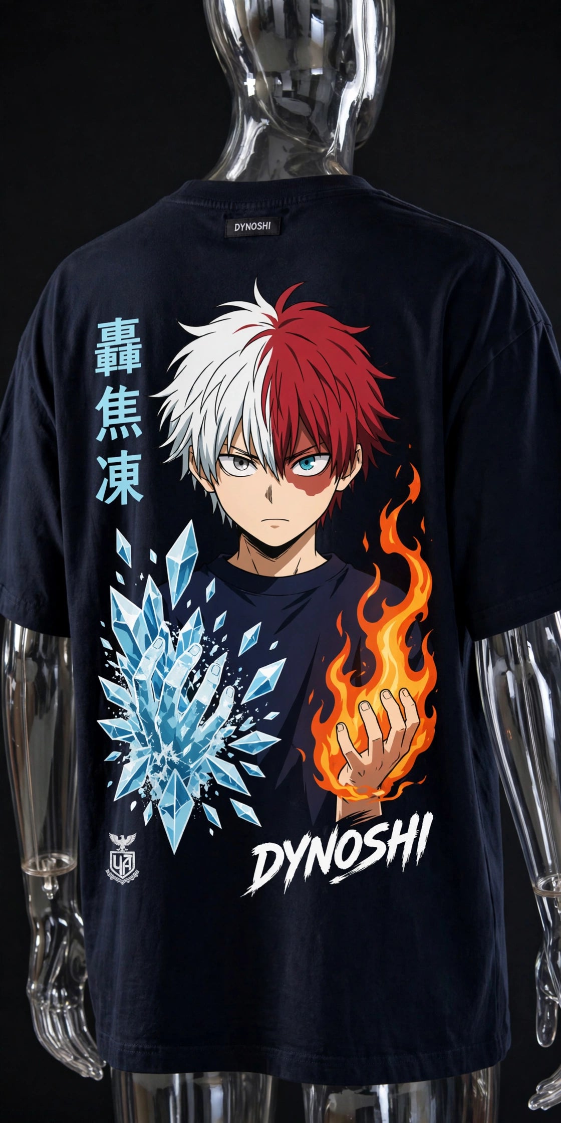 Shoto Todoroki - The Dual Quirk - Premium Oversized Anime T-Shirt - DYNOSHI