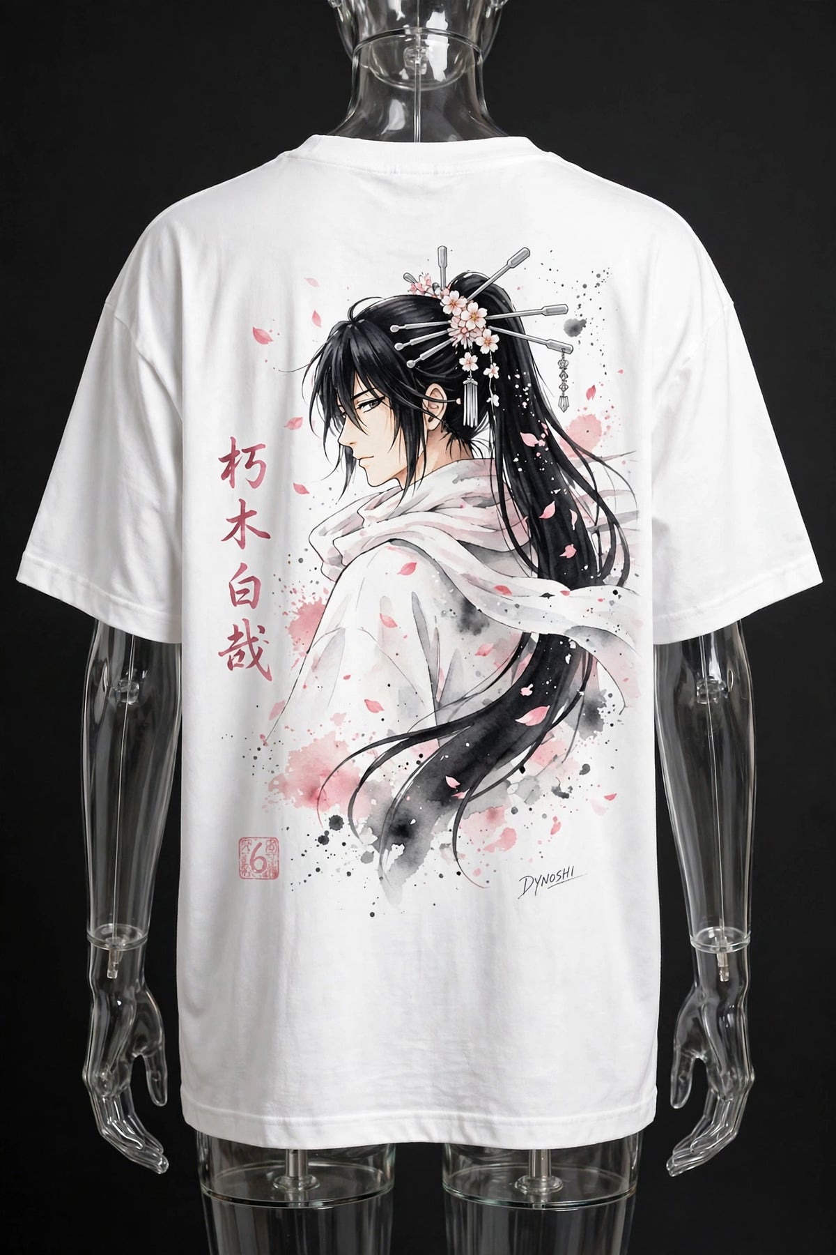 Byakuya Kuchiki - Noble Portrait - Premium Oversized Anime T-Shirt - DYNOSHI