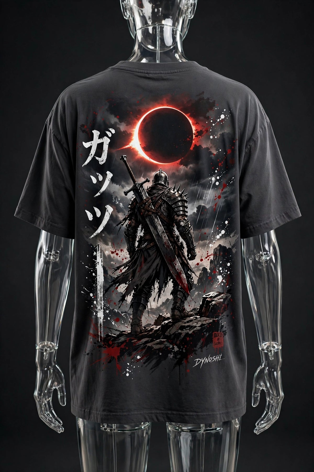 Guts - Eclipse Vigil - Premium Oversized Anime T-Shirt - DYNOSHI