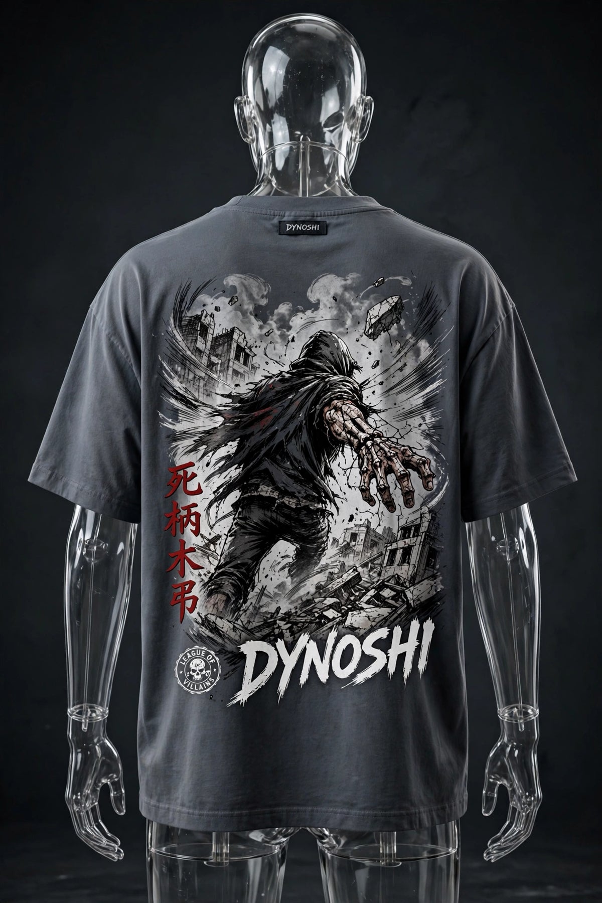 Tomura Shigaraki - Decay Lunge - Premium Oversized Anime T-Shirt - DYNOSHI