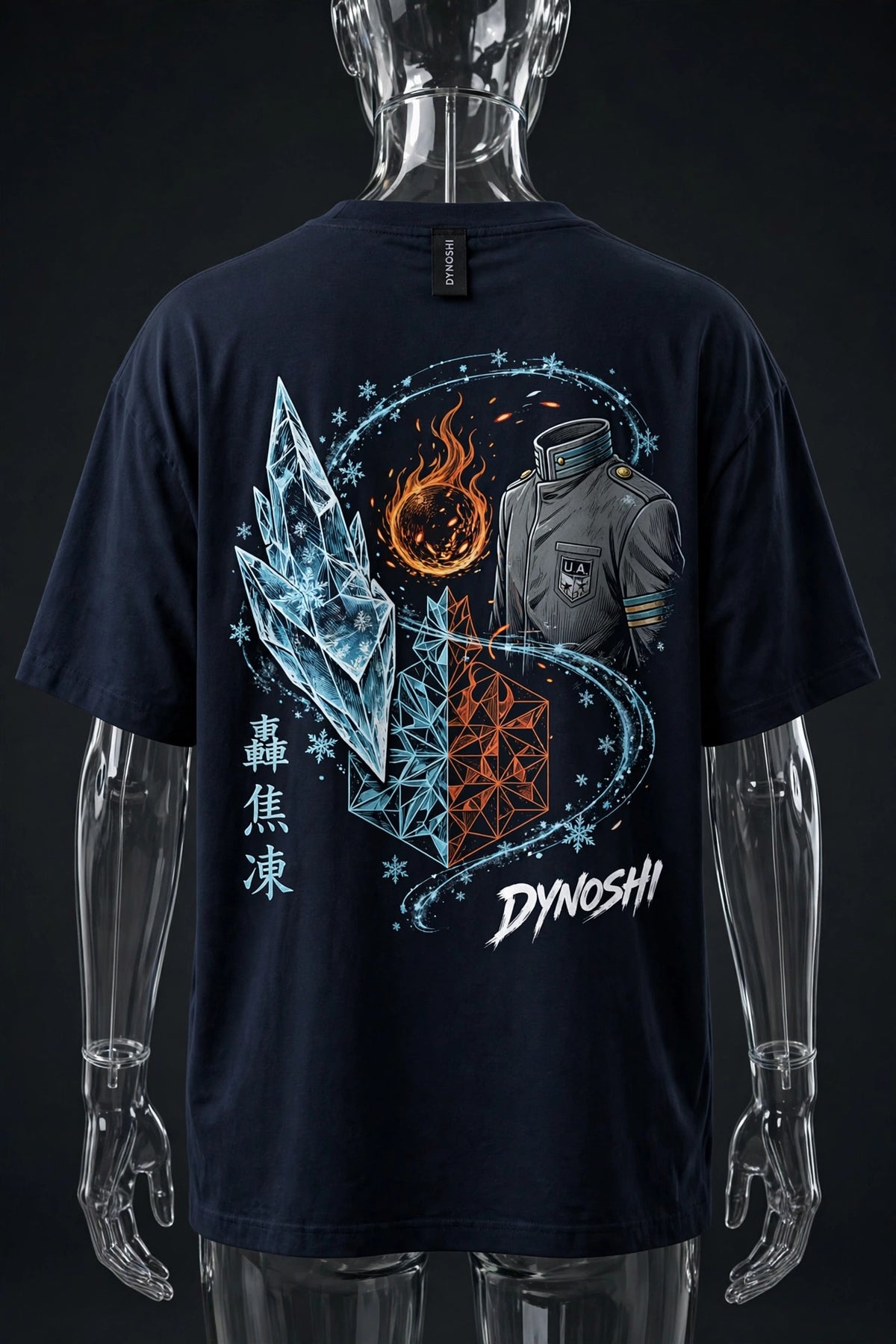 Shoto Todoroki - Hero's Kit - Premium Oversized Anime T-Shirt - DYNOSHI