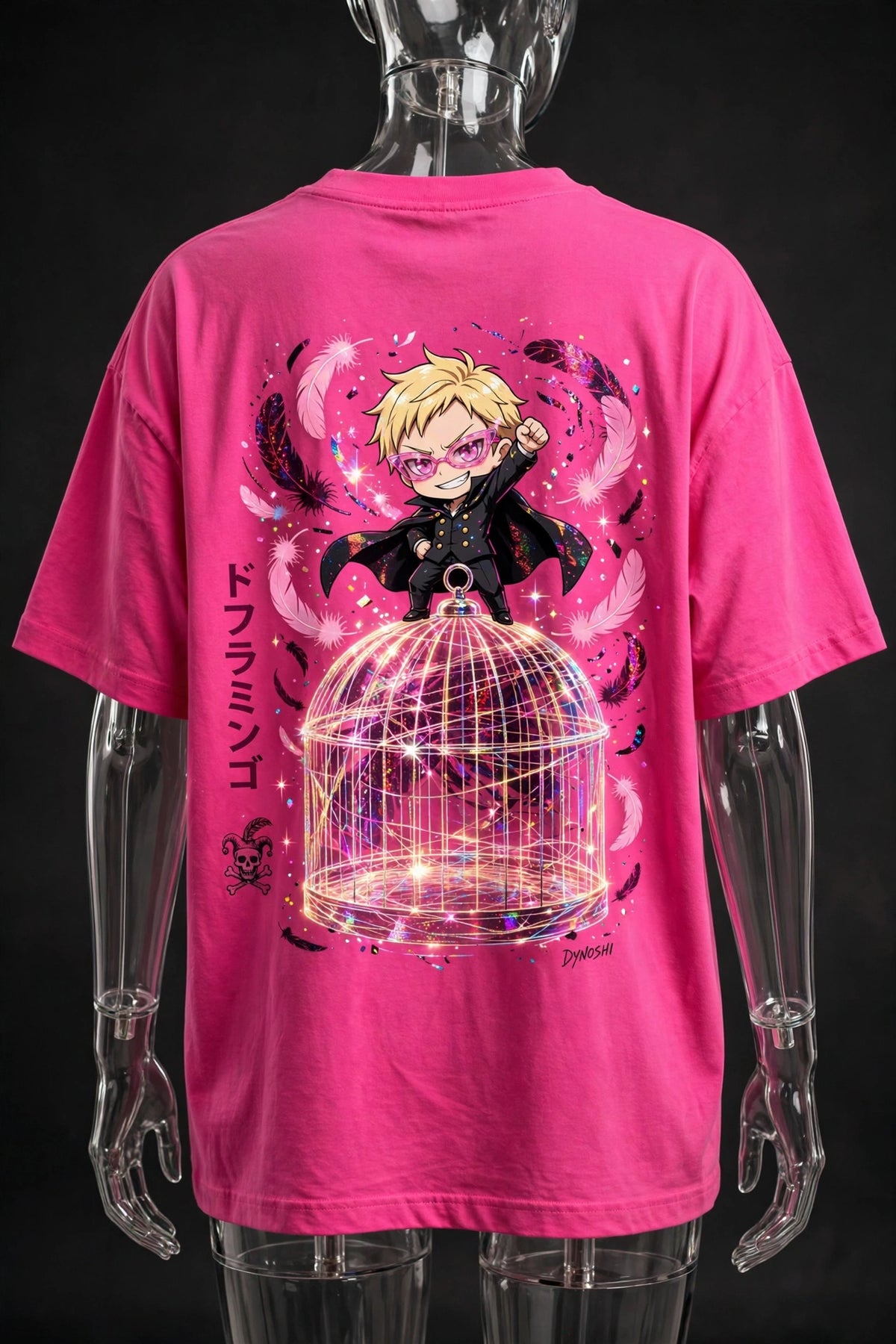 Donquixote Doflamingo - Birdcage Victory - Premium Oversized Anime T-Shirt - DYNOSHI