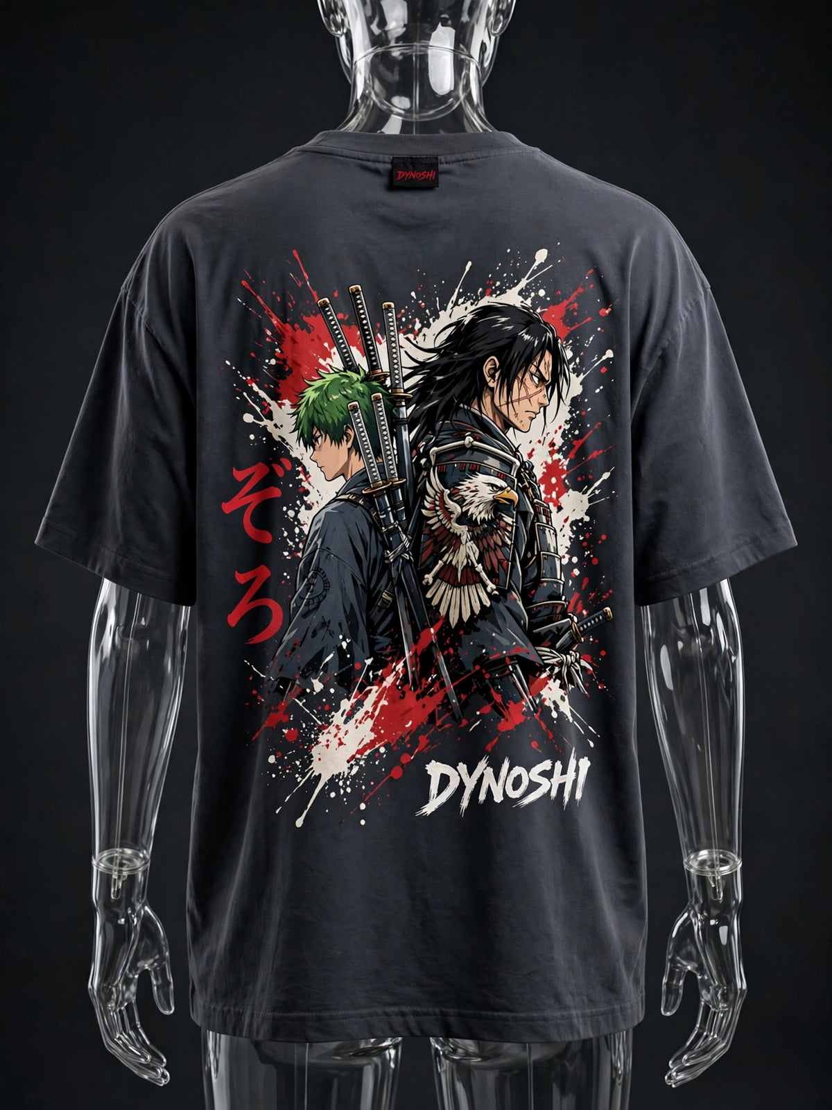 Zoro - Swordsmen Clash - Premium Oversized Anime T-Shirt - DYNOSHI