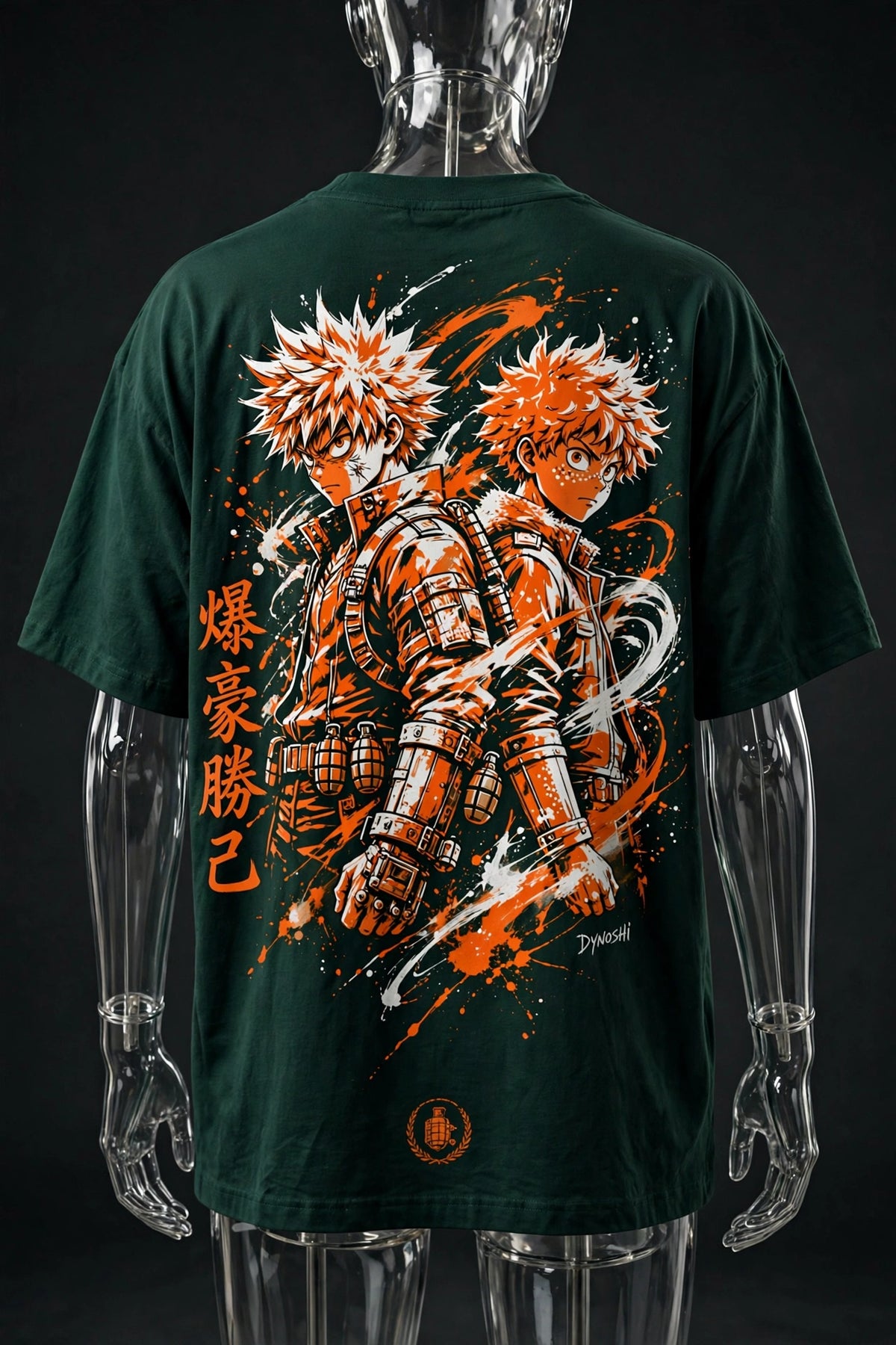 Katsuki Bakugo - Rivals' Pact Duo - Premium Oversized Anime T-Shirt - DYNOSHI