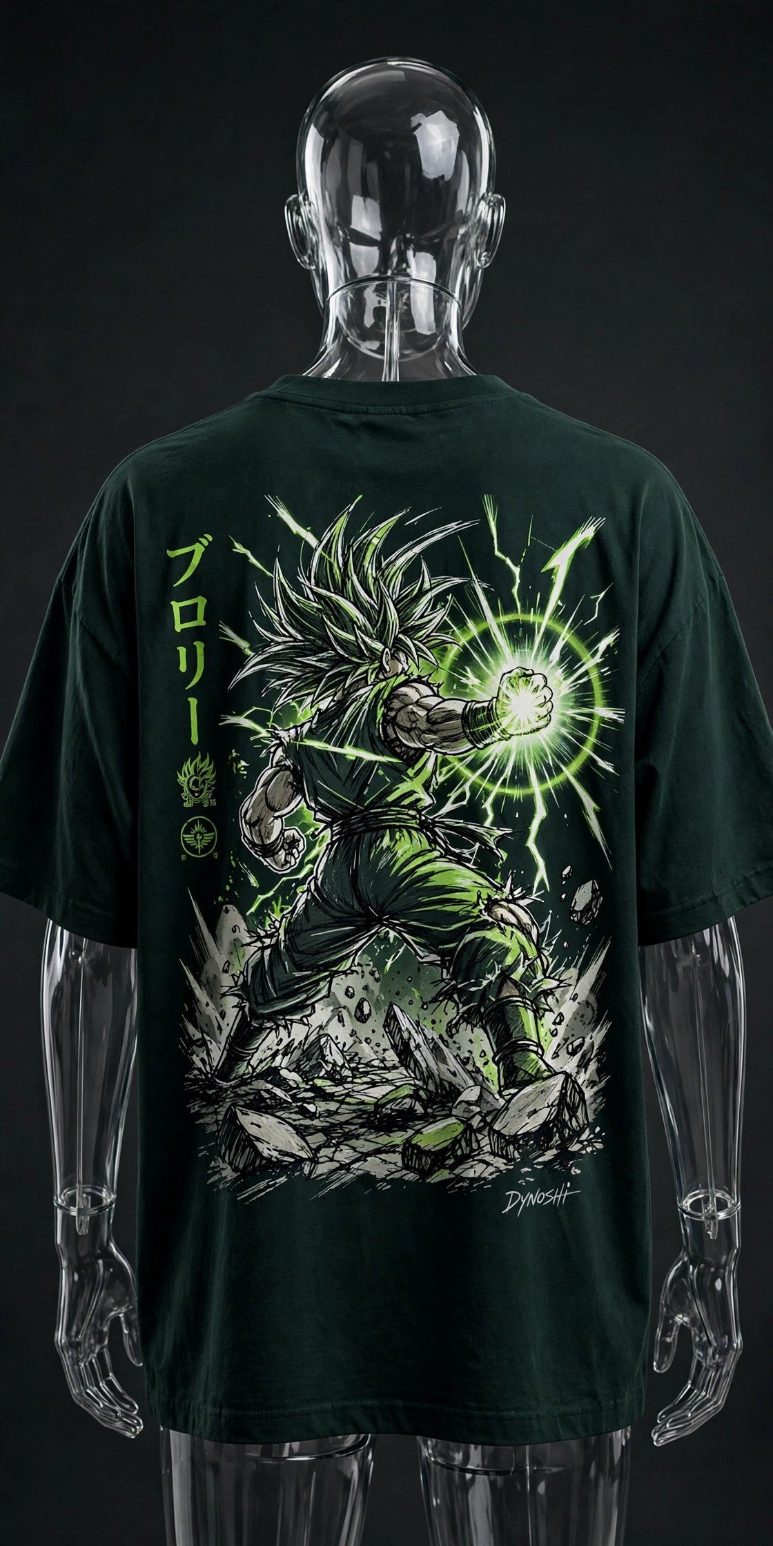 Broly - Blast Stance - Premium Oversized Anime T-Shirt - DYNOSHI