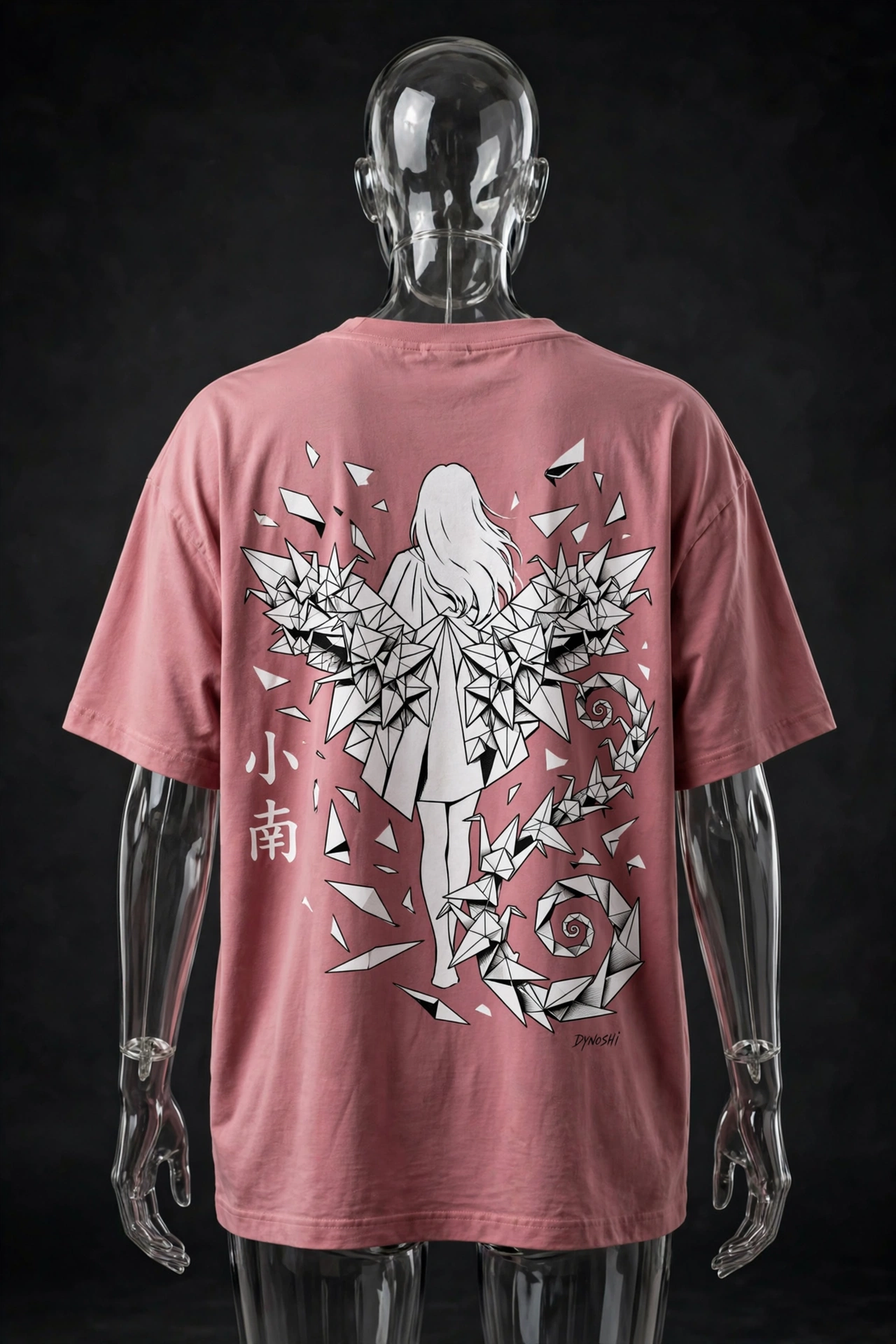 Konan - Origami Silhouette - Premium Oversized Anime T-Shirt - DYNOSHI