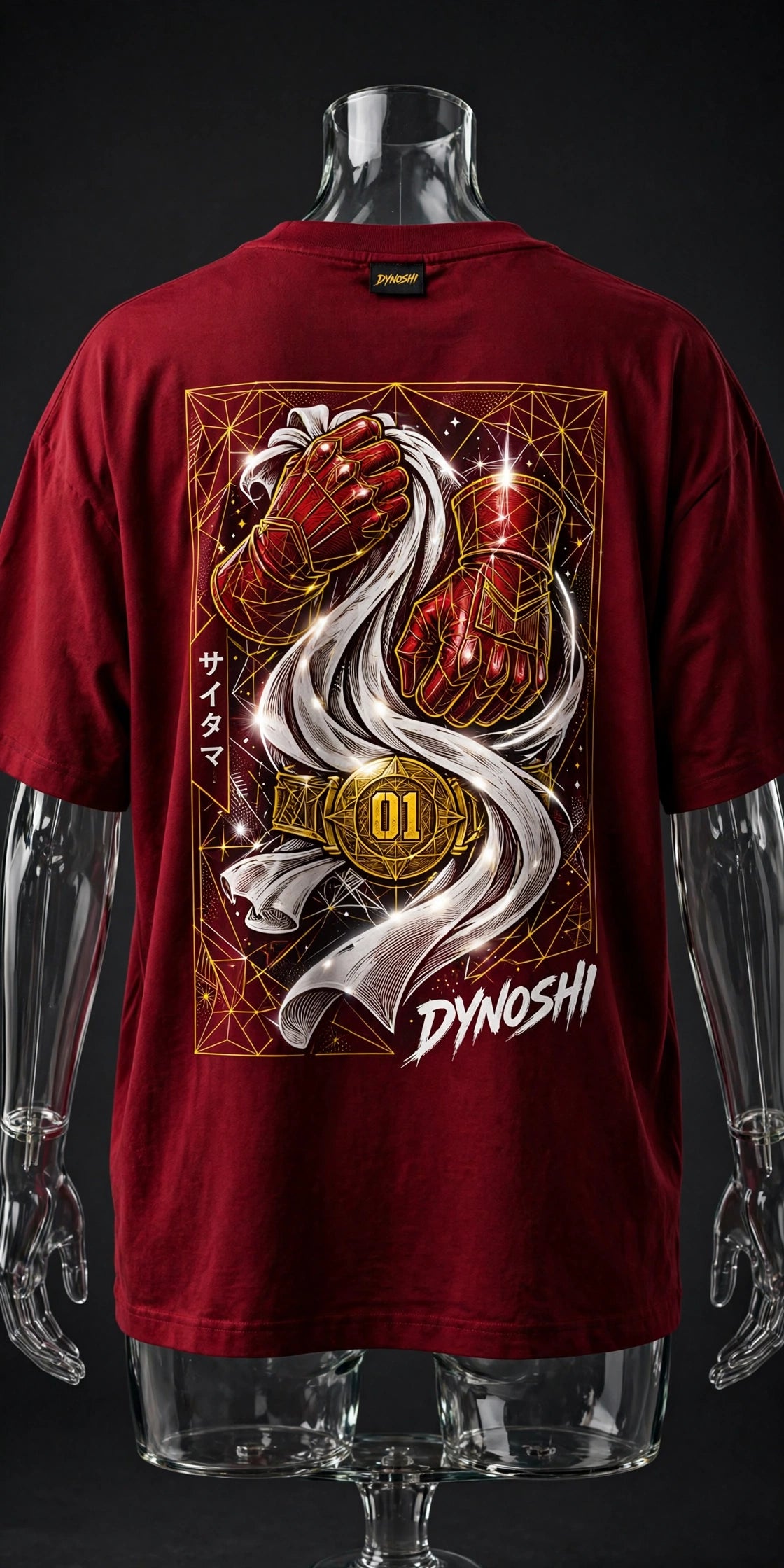 Saitama - Hero's Kit - Premium Oversized Anime T-Shirt - DYNOSHI