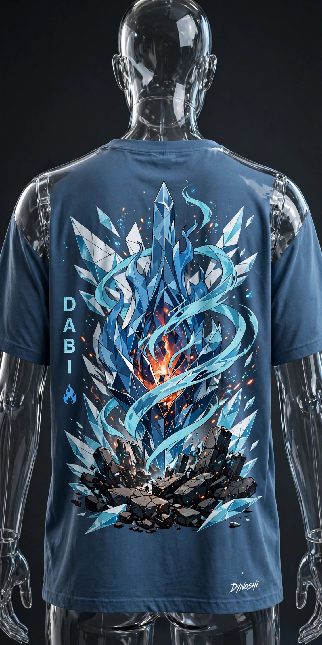 Dabi - Ember Core Monument - Premium Oversized Anime T-Shirt - DYNOSHI