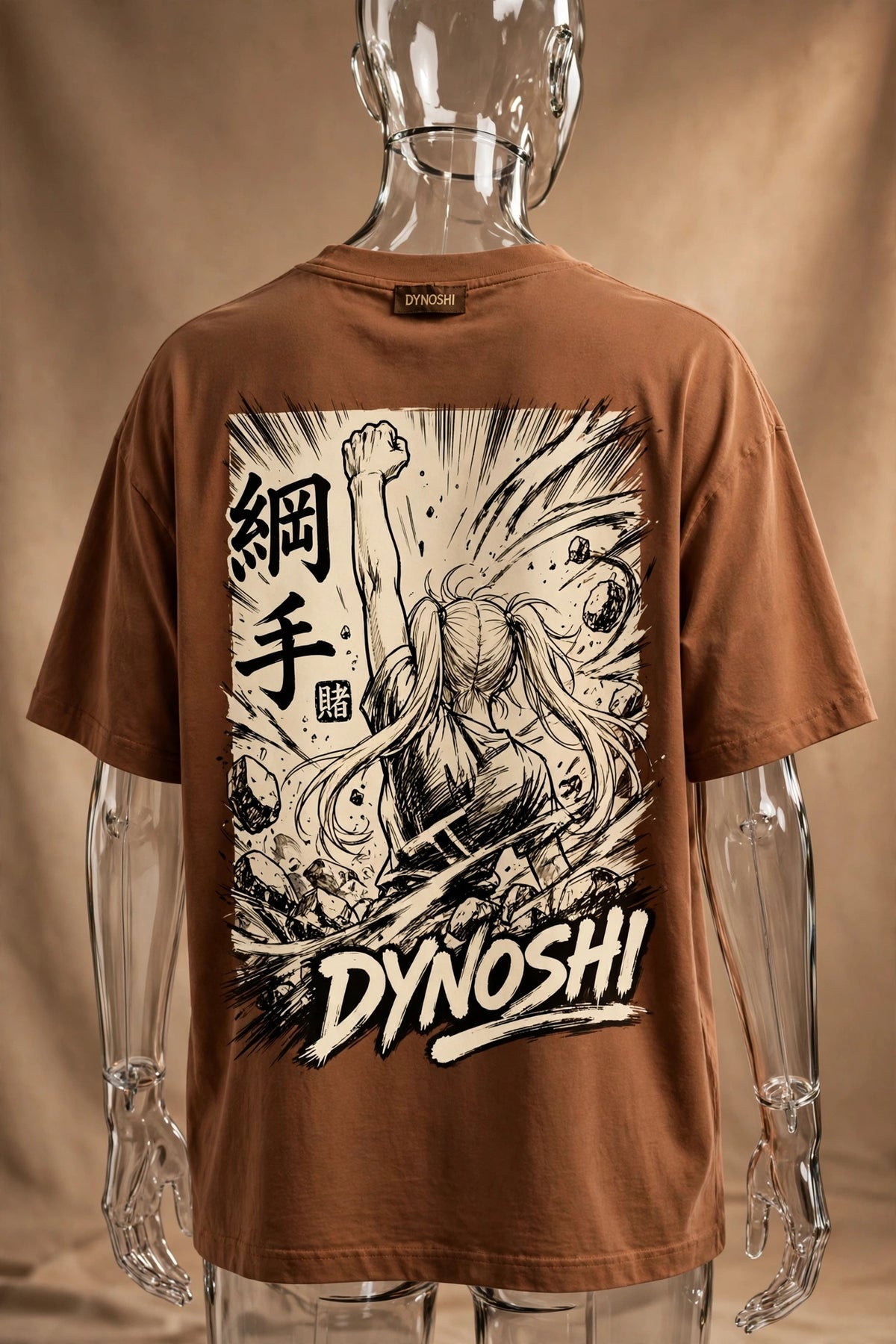 Tsunade - Heavenly Foot of Pain - Premium Oversized Anime T-Shirt - DYNOSHI