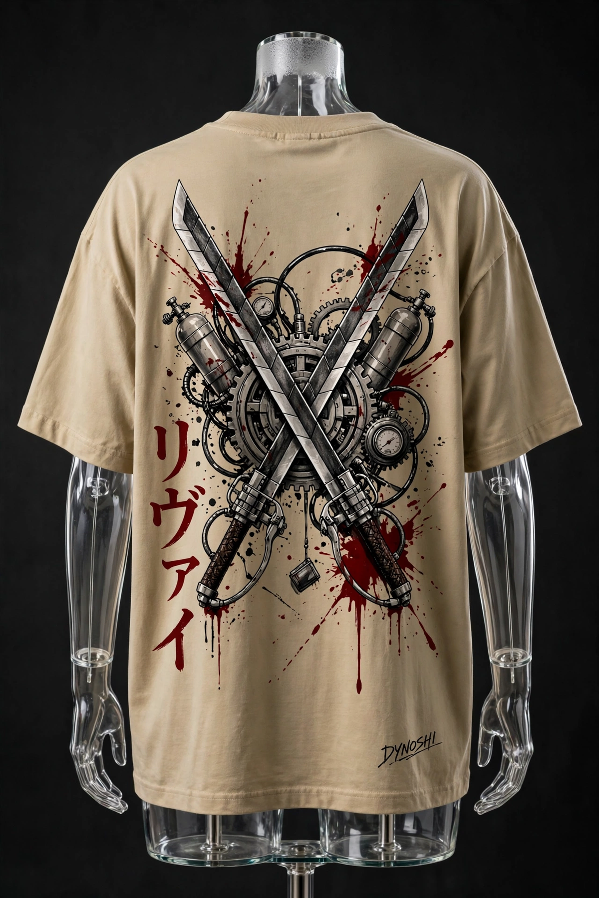 Levi Ackerman - Dual Blade Arsenal - Premium Oversized Anime T-Shirt - DYNOSHI