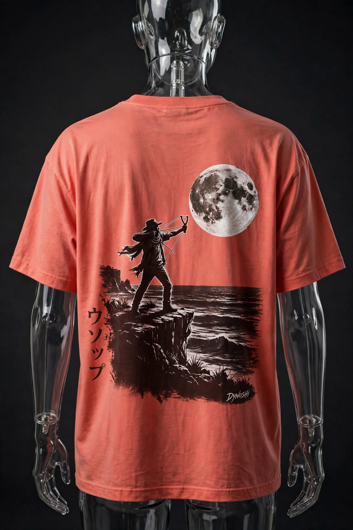 Usopp - Moonlit Sniper Silhouette - Premium Oversized Anime T-Shirt - DYNOSHI