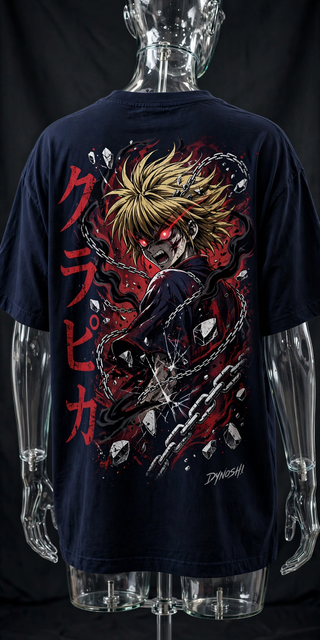 Kurapika - Scarlet Rage - Premium Oversized Anime T-Shirt - DYNOSHI