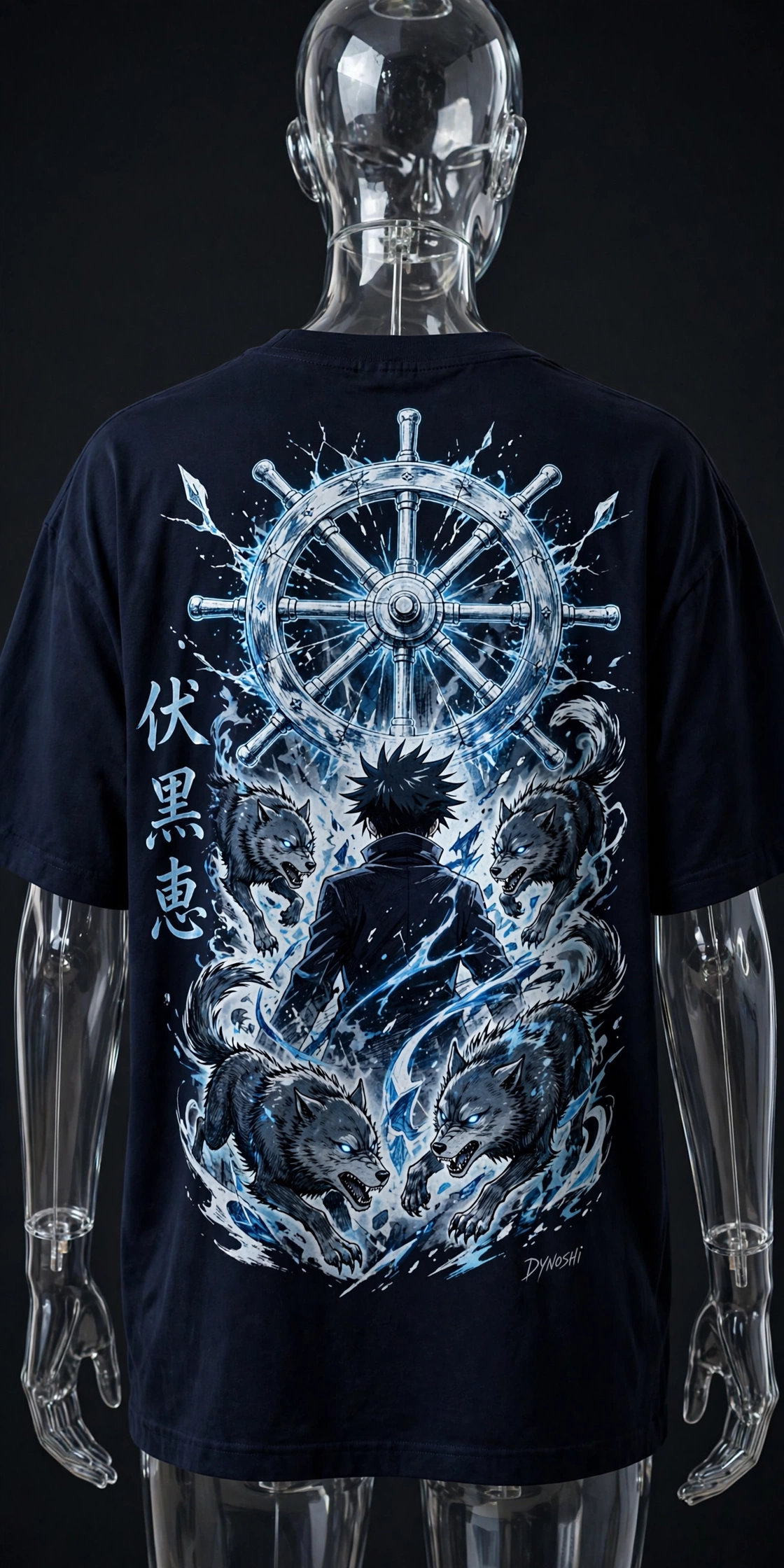 Megumi Fushiguro - Domain Expansion Clash - Premium Oversized Anime T-Shirt - DYNOSHI
