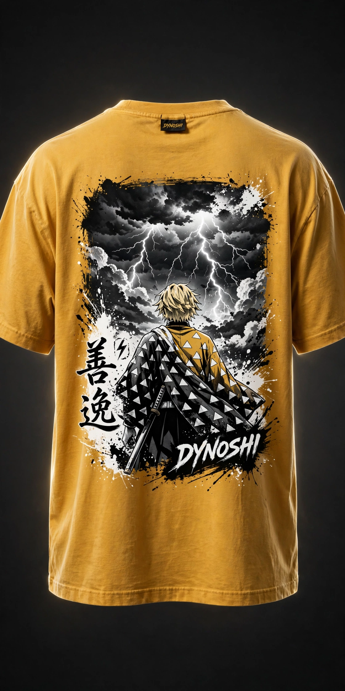 Zenitsu Agatsuma - Premium Oversized Anime T-Shirt - DYNOSHI