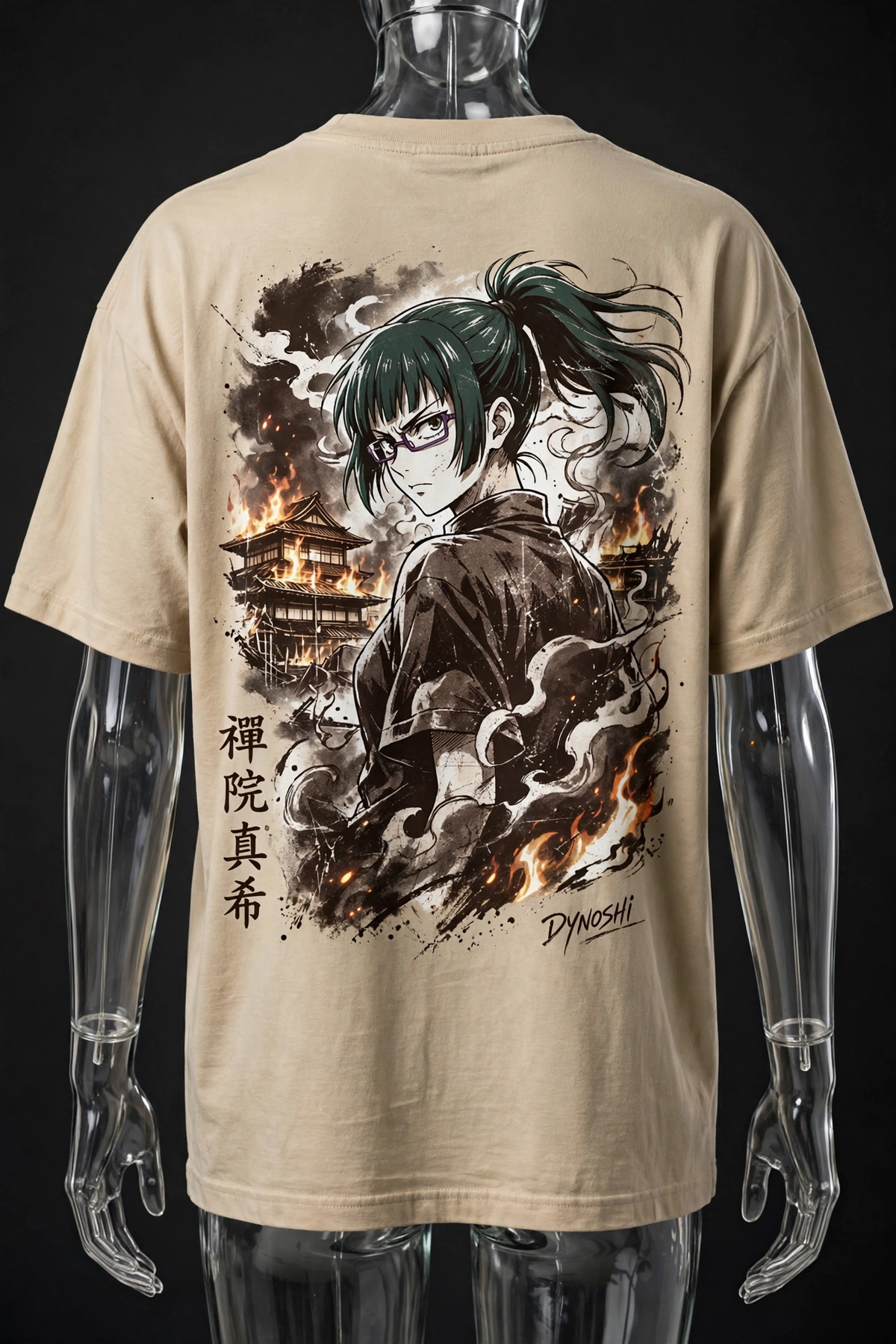 Maki Zenin - Clan Burner - Premium Oversized Anime T-Shirt - DYNOSHI