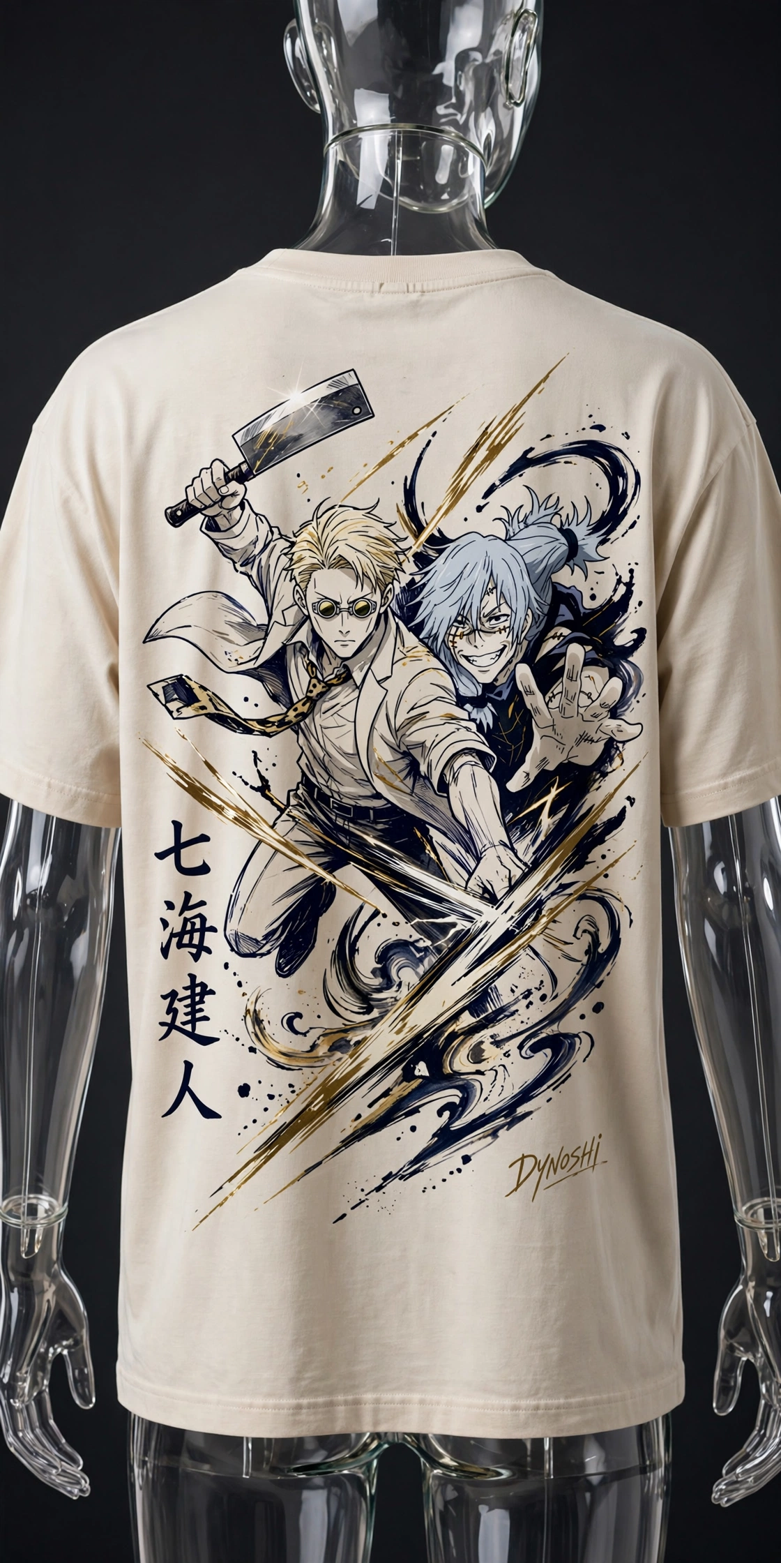 Nanami Kento - Overtime vs Mahito - Premium Oversized Anime T-Shirt - DYNOSHI
