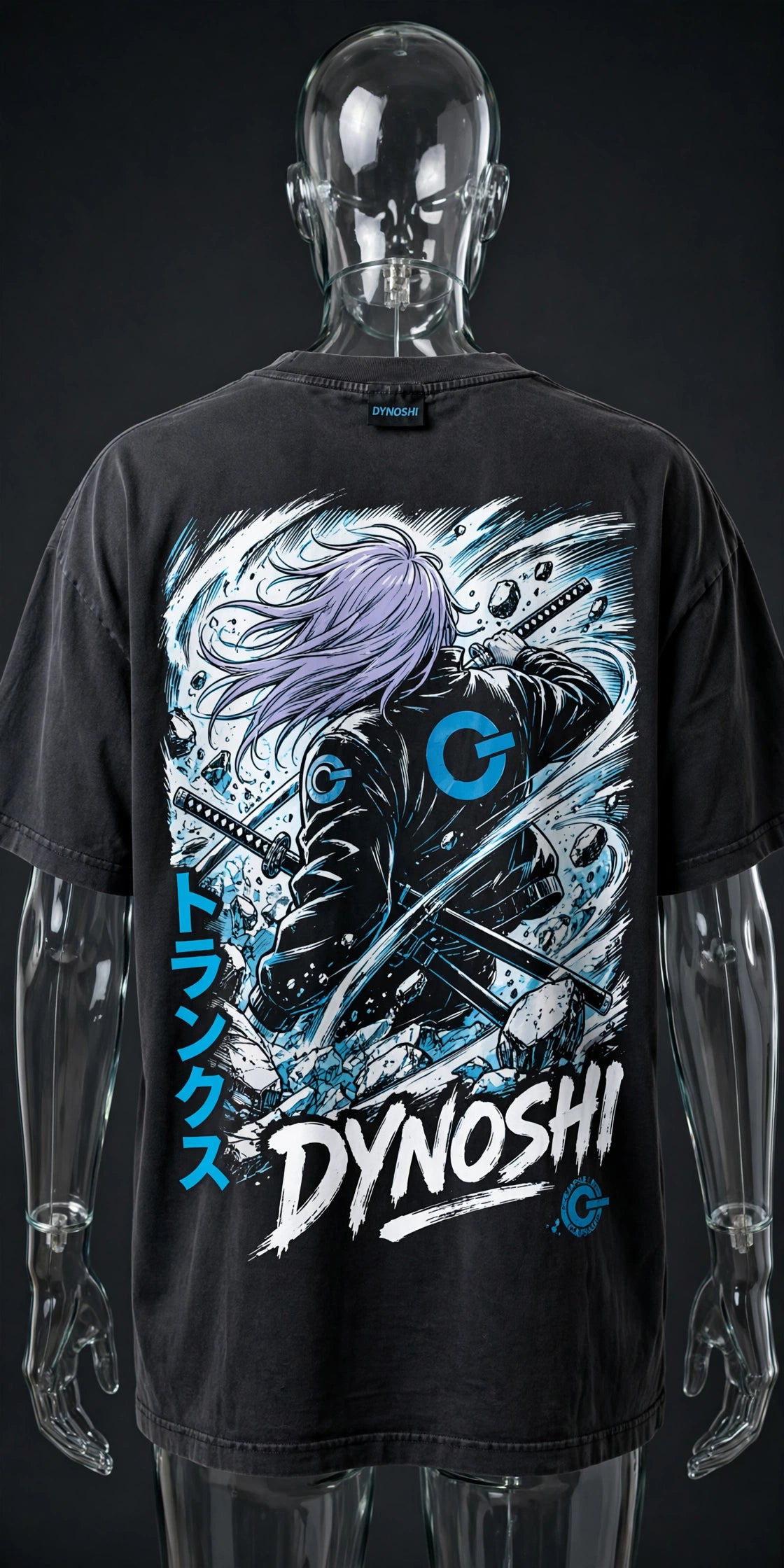 Trunks - Sword of the Future - Premium Oversized Anime T-Shirt - DYNOSHI