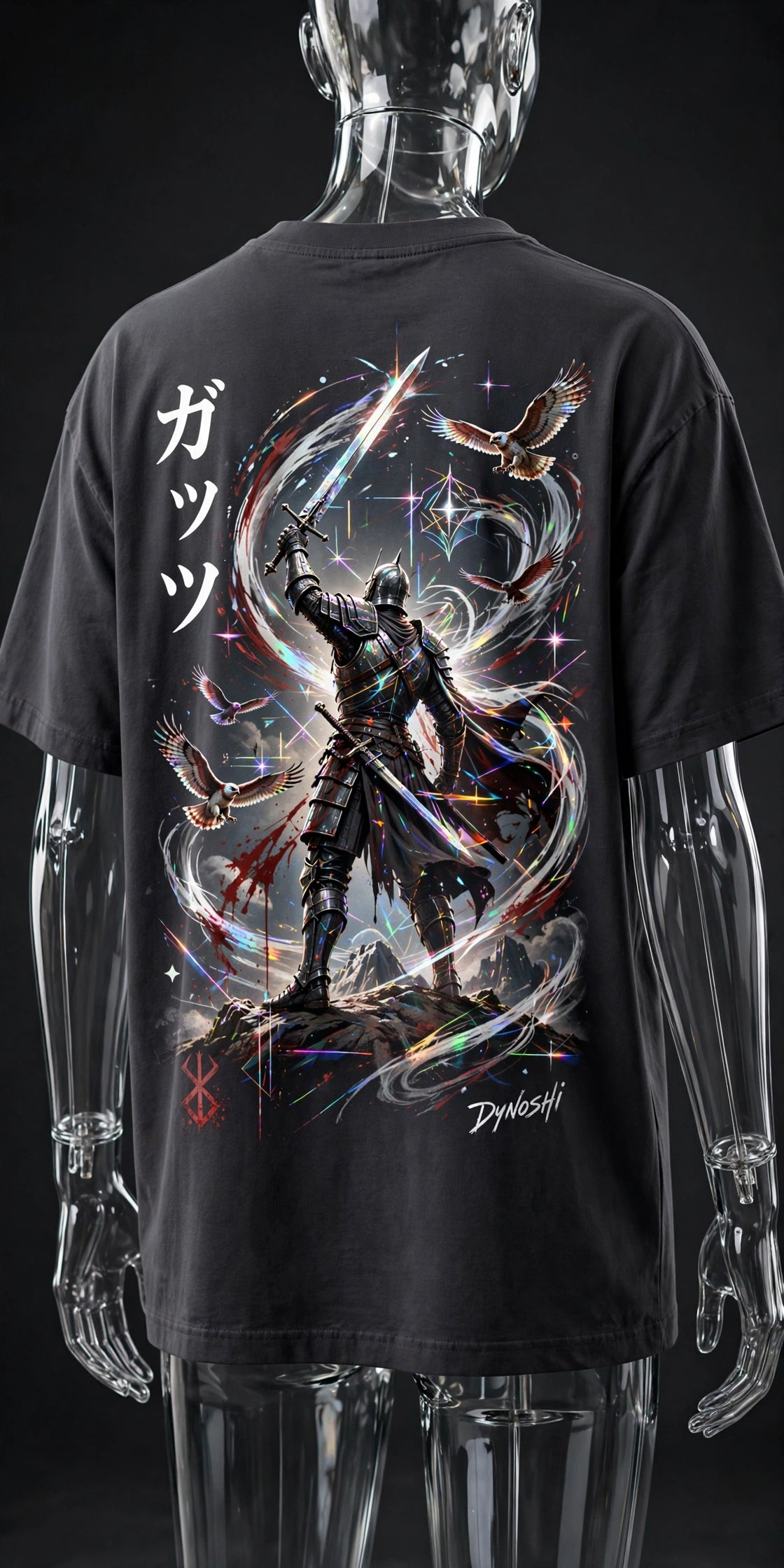 Guts - Struggler's Triumph - Premium Oversized Anime T-Shirt - DYNOSHI